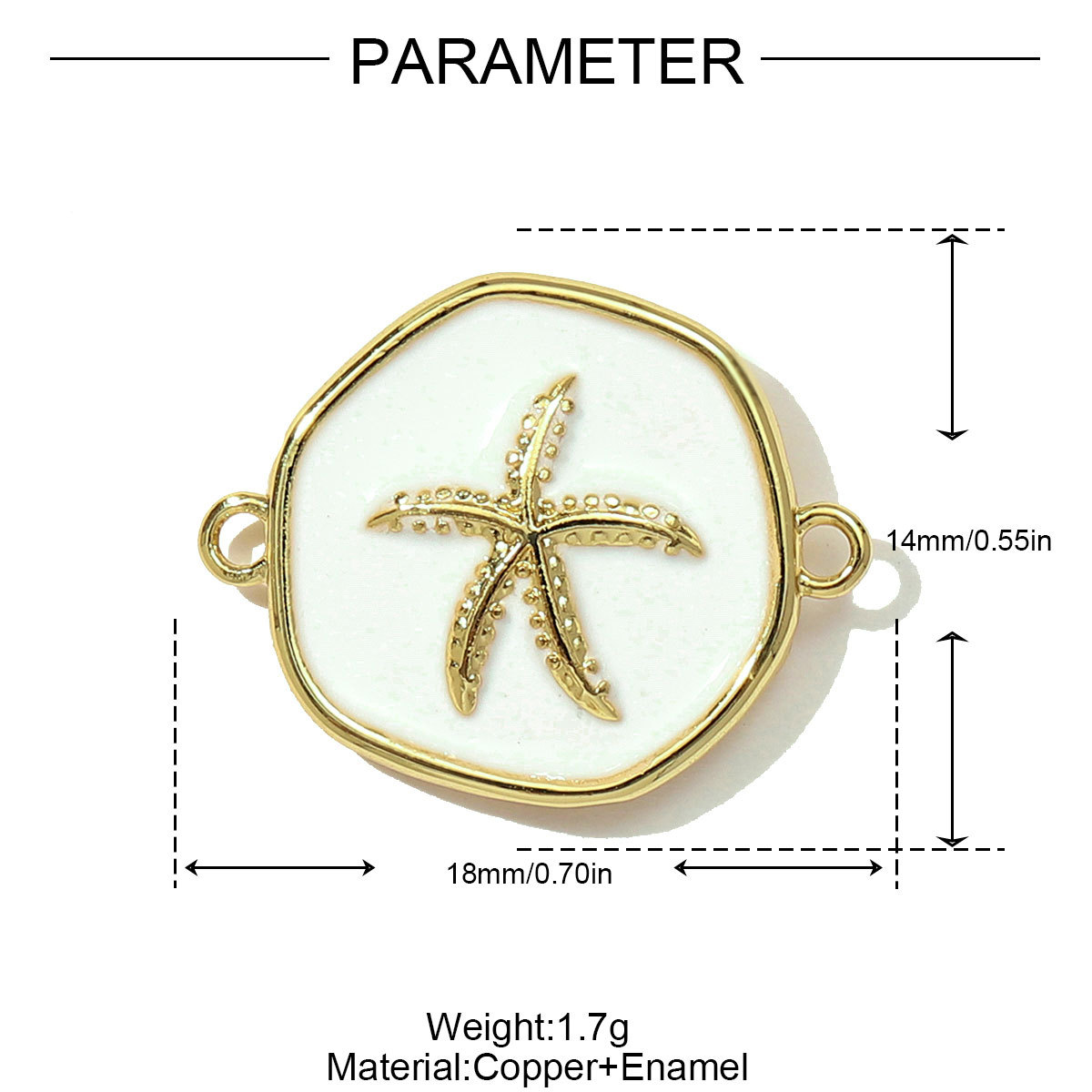 6pcs/pack Fashion Copper Zodiac Seahorse Shell Necklace Pendant Mermaid Tail DIY Bracelet Connectors Women Turtle Jewelry