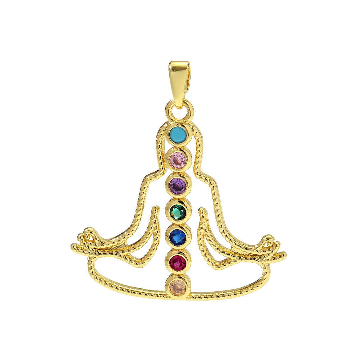 6pcs/pack Copper Micro Zodiac Horse Shoe Heart Necklace Pendant $100 Cross Clover DIY Bracelet Charms Women Yoga Jewelry