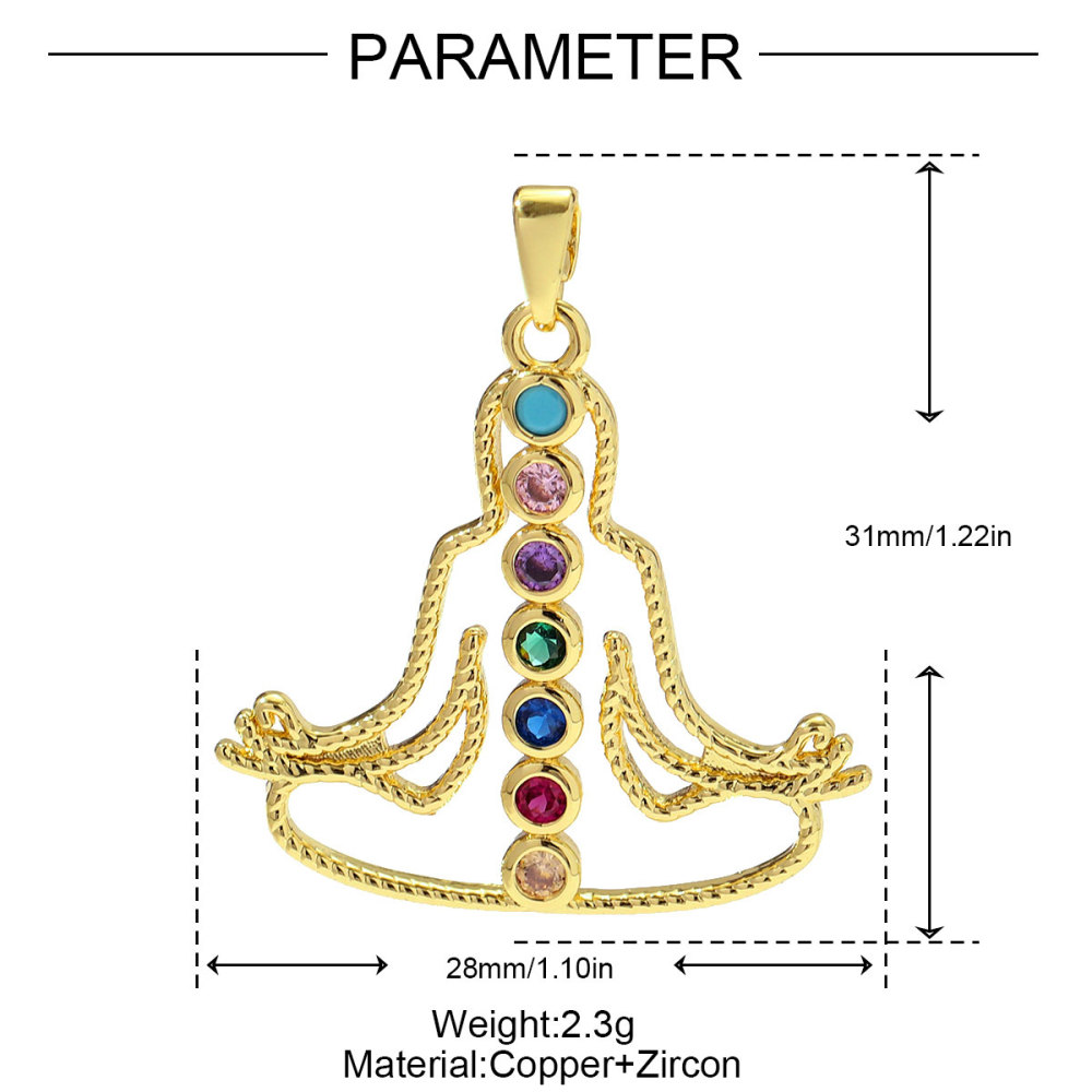 6pcs/pack Copper Micro Zodiac Horse Shoe Heart Necklace Pendant $100 Cross Clover DIY Bracelet Charms Women Yoga Jewelry