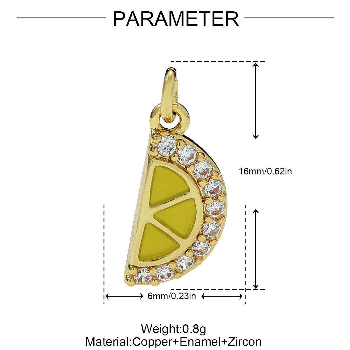 6pcs/pack Copper Micro Zodiac French Fries Popcorn Necklace Pendant Cocktail Hot Dog DIY Earring Charms Women Juice Jewelry