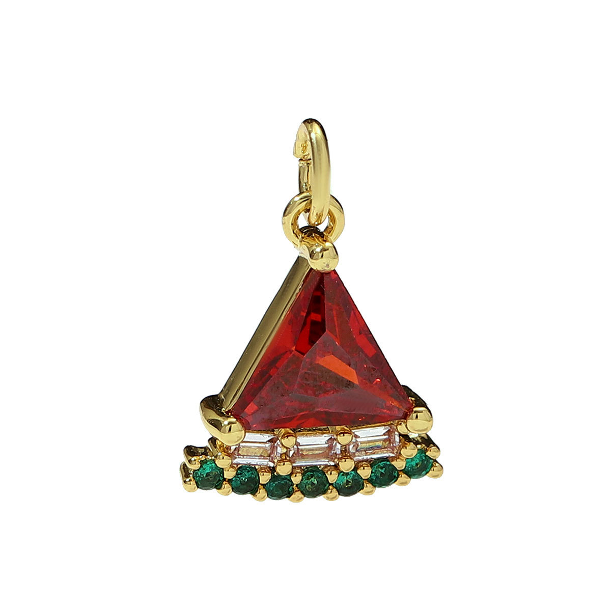 6pcs/pack Copper Micro Zodiac French Fries Popcorn Necklace Pendant Cocktail Hot Dog DIY Earring Charms Women Juice Jewelry
