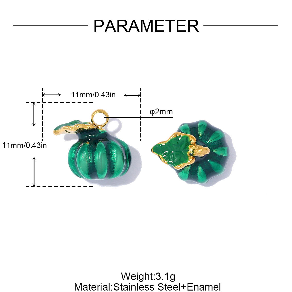 6pcs/pack Stainless Steel Enamel Eggplant Pumpkin DIY Charms Crab Lobster Necklace Pendant Woman Vegetable Jewelry Wholesale