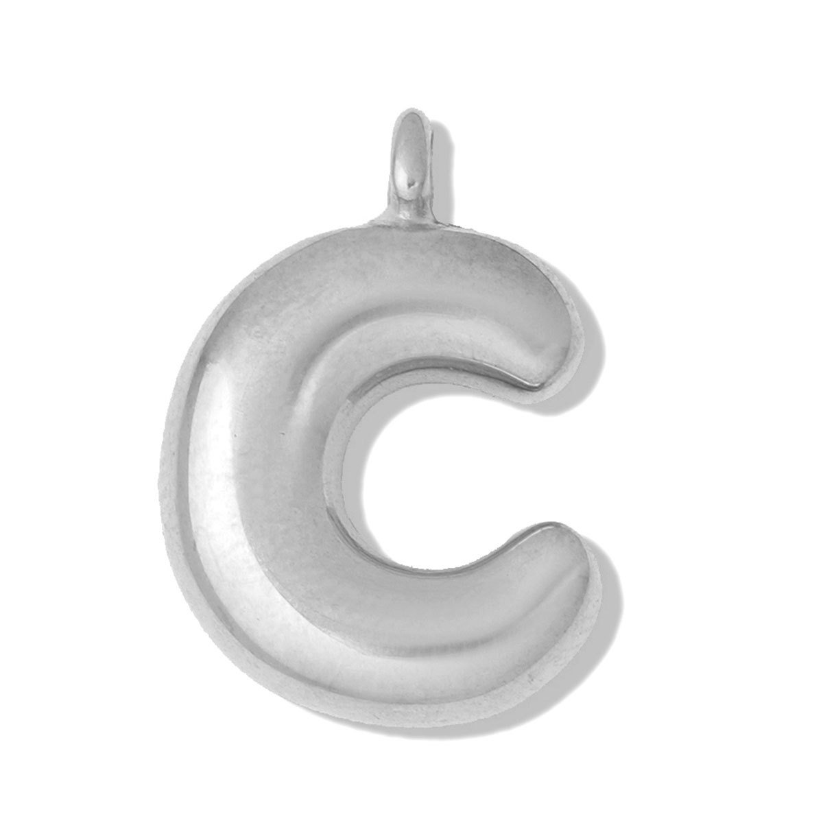 6pcs/pack Stainless Steel Bubble Initial Name DIY Charms A-Z Alphabet Necklace Pendant Woman Shoe Accessory Jewelry Wholesale