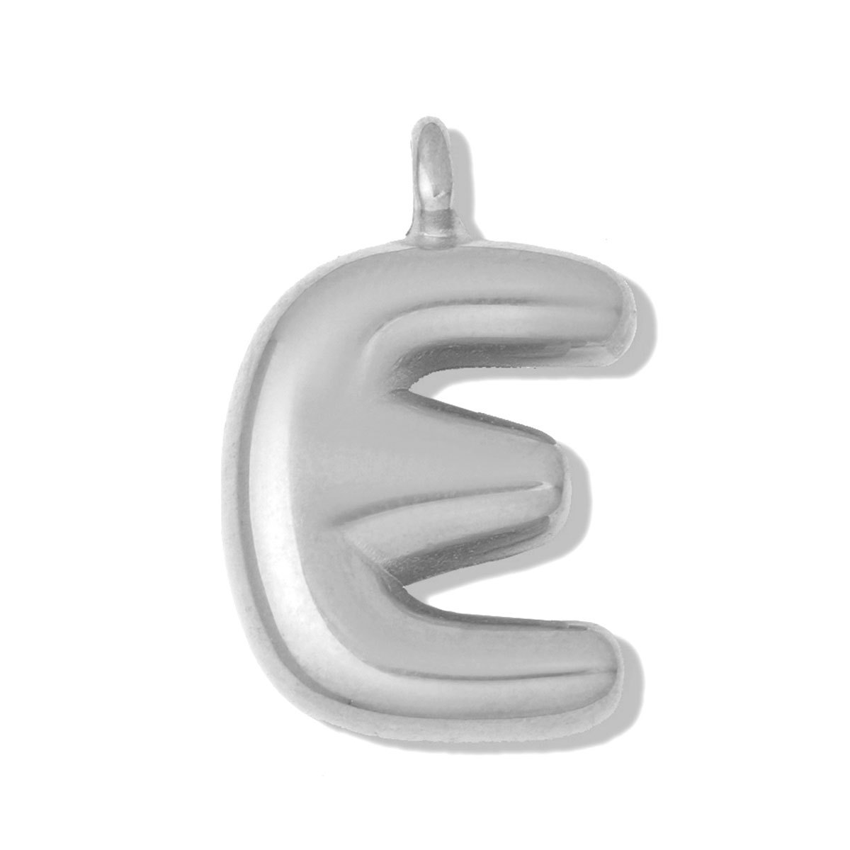 6pcs/pack Stainless Steel Bubble Initial Name DIY Charms A-Z Alphabet Necklace Pendant Woman Shoe Accessory Jewelry Wholesale