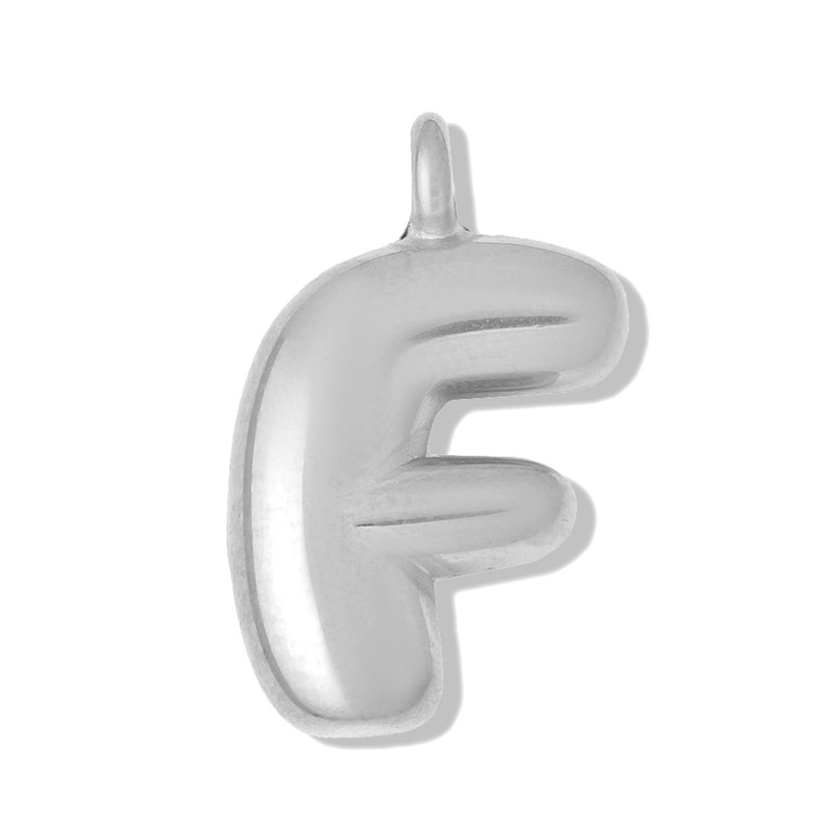 6pcs/pack Stainless Steel Bubble Initial Name DIY Charms A-Z Alphabet Necklace Pendant Woman Shoe Accessory Jewelry Wholesale