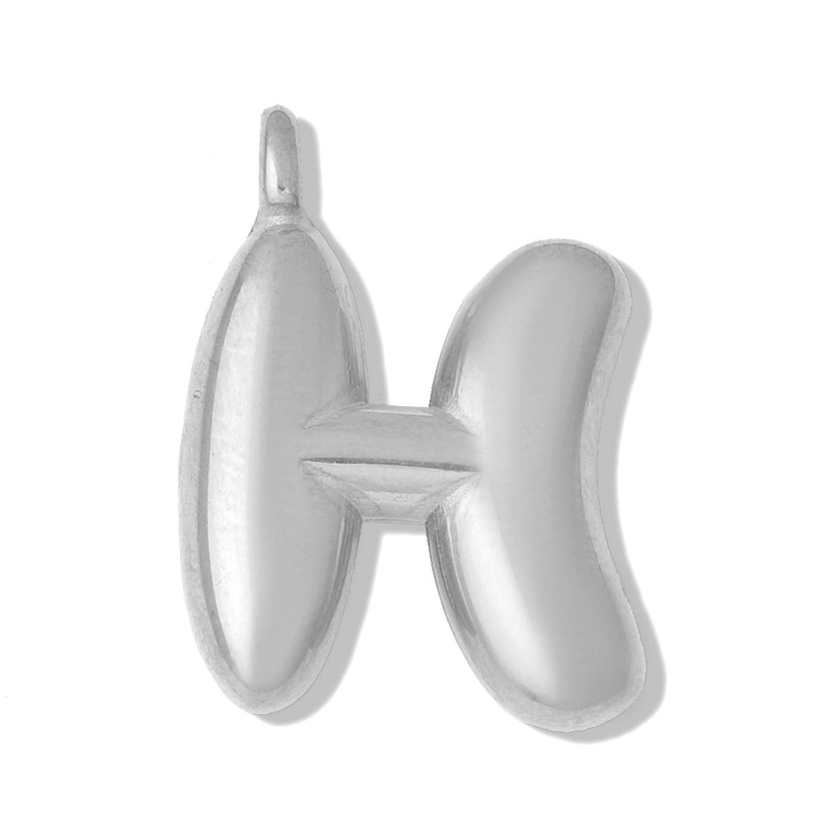 6pcs/pack Stainless Steel Bubble Initial Name DIY Charms A-Z Alphabet Necklace Pendant Woman Shoe Accessory Jewelry Wholesale