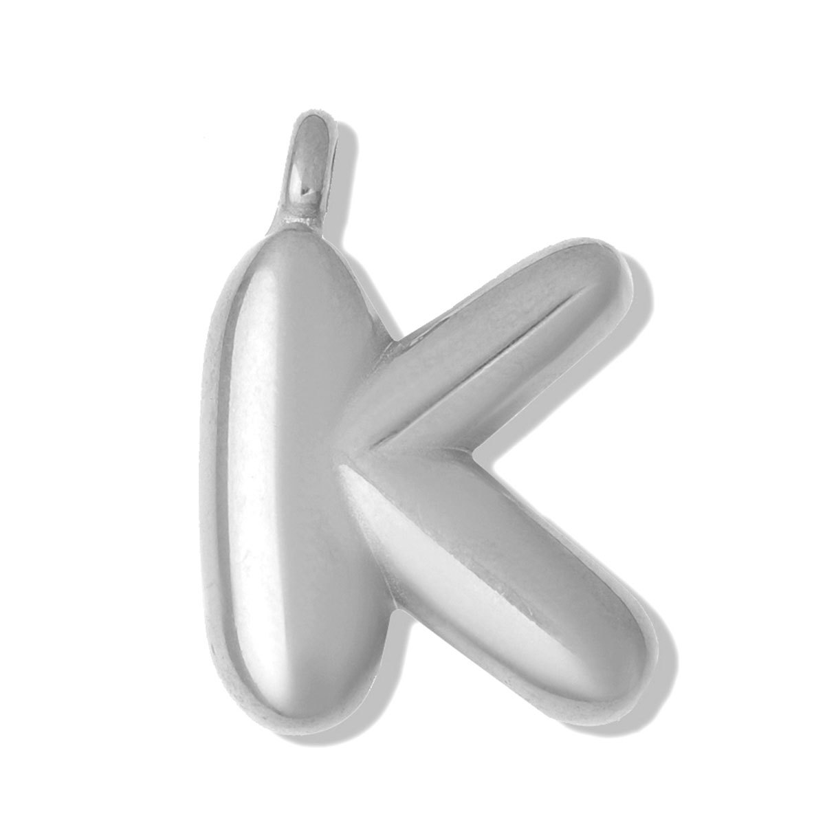 6pcs/pack Stainless Steel Bubble Initial Name DIY Charms A-Z Alphabet Necklace Pendant Woman Shoe Accessory Jewelry Wholesale