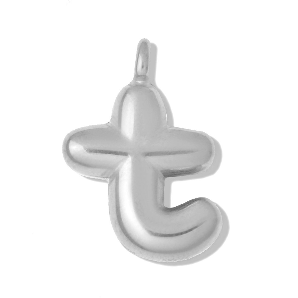 6pcs/pack Stainless Steel Bubble Initial Name DIY Charms A-Z Alphabet Necklace Pendant Woman Shoe Accessory Jewelry Wholesale