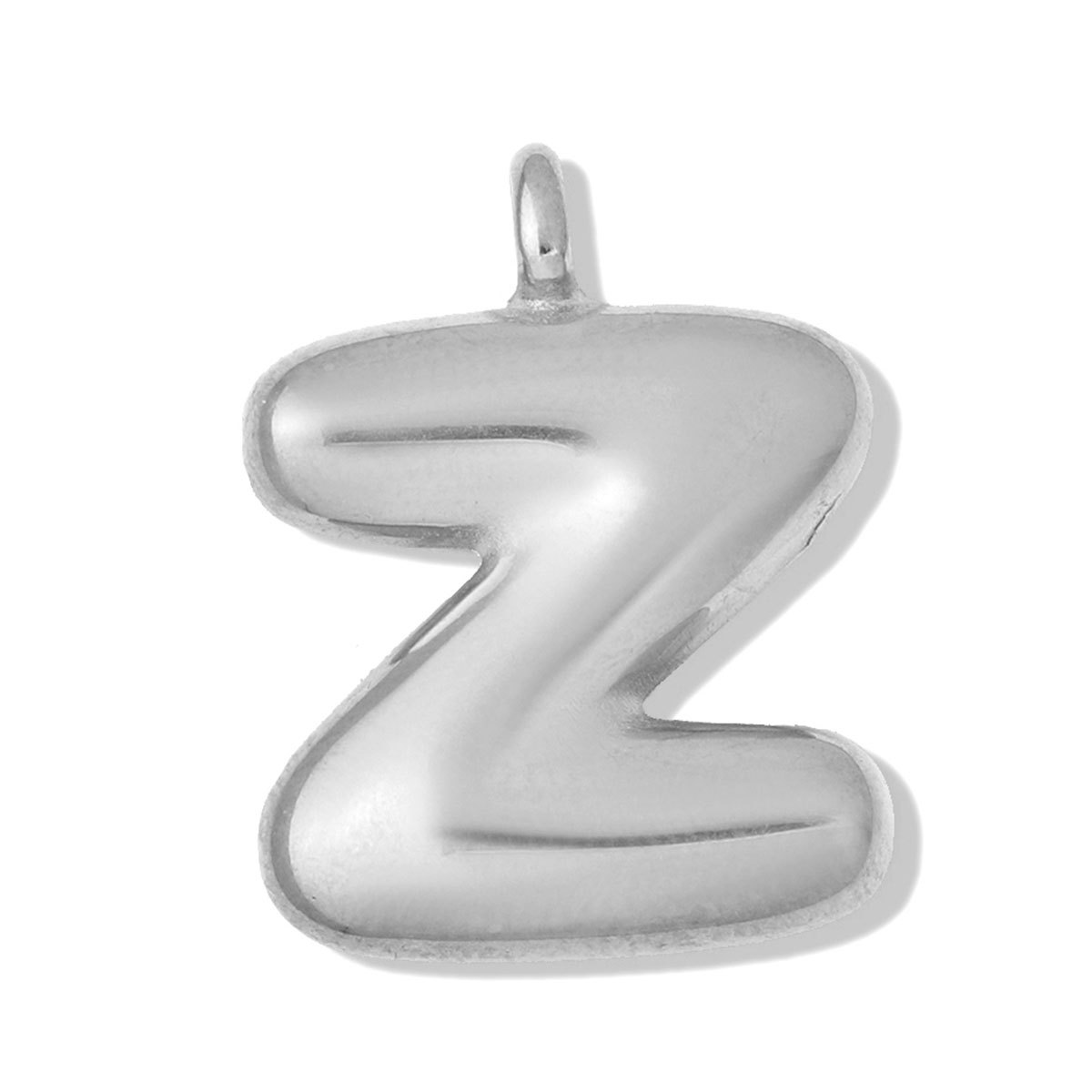 6pcs/pack Stainless Steel Bubble Initial Name DIY Charms A-Z Alphabet Necklace Pendant Woman Shoe Accessory Jewelry Wholesale