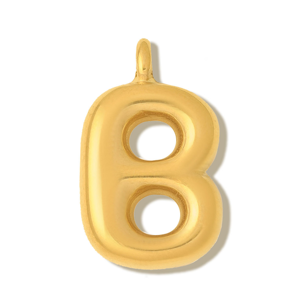 6pcs/pack Stainless Steel Mirror Polish Bubble Capital Letter DIY Charms Initial Letter Necklace Pendant Woman Shoe Accessory Wholesale