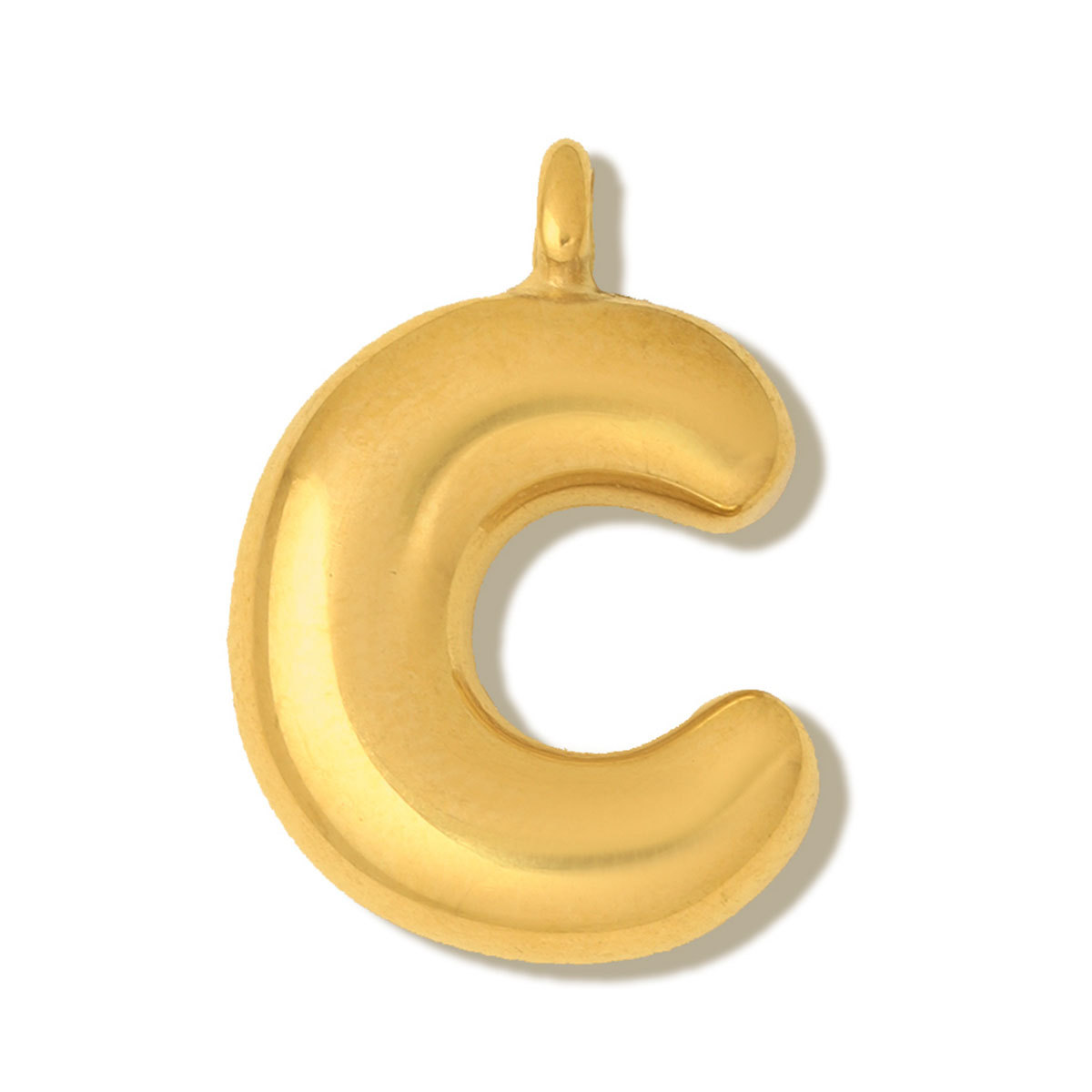 6pcs/pack Stainless Steel Mirror Polish Bubble Capital Letter DIY Charms Initial Letter Necklace Pendant Woman Shoe Accessory Wholesale