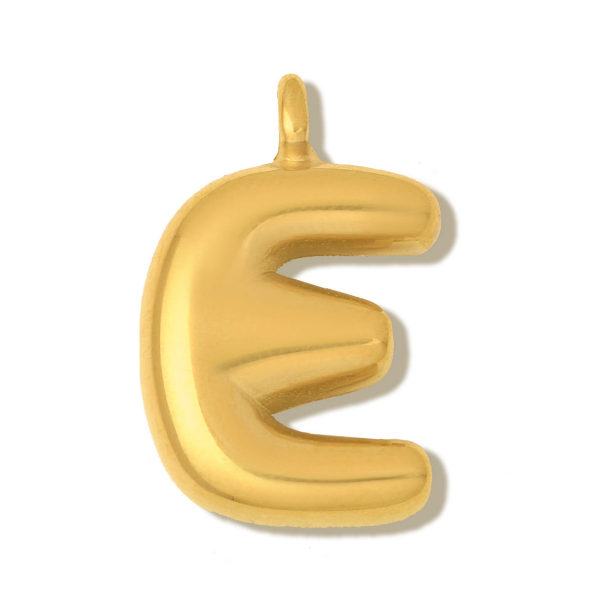 6pcs/pack Stainless Steel Mirror Polish Bubble Capital Letter DIY Charms Initial Letter Necklace Pendant Woman Shoe Accessory Wholesale