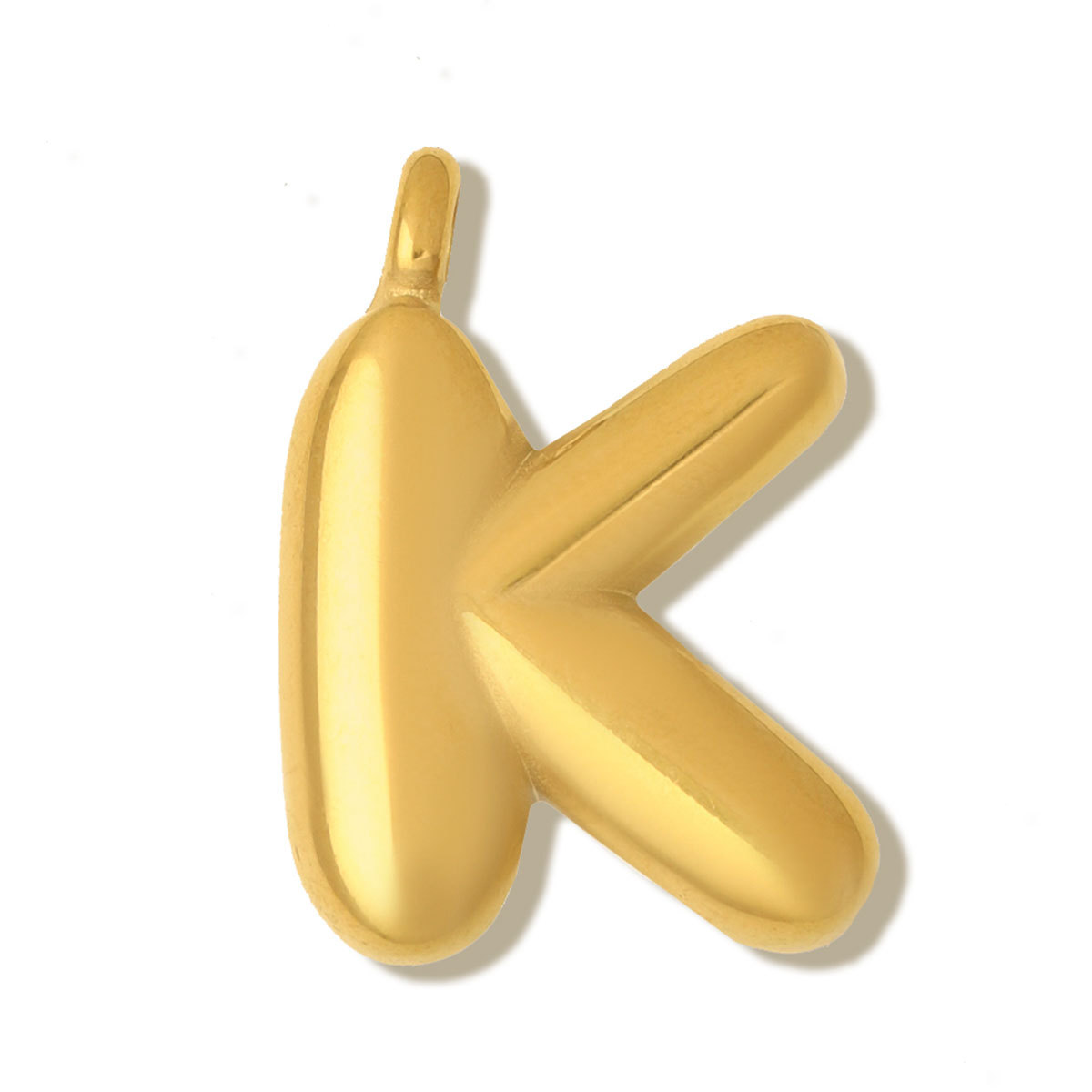 6pcs/pack Stainless Steel Mirror Polish Bubble Capital Letter DIY Charms Initial Letter Necklace Pendant Woman Shoe Accessory Wholesale