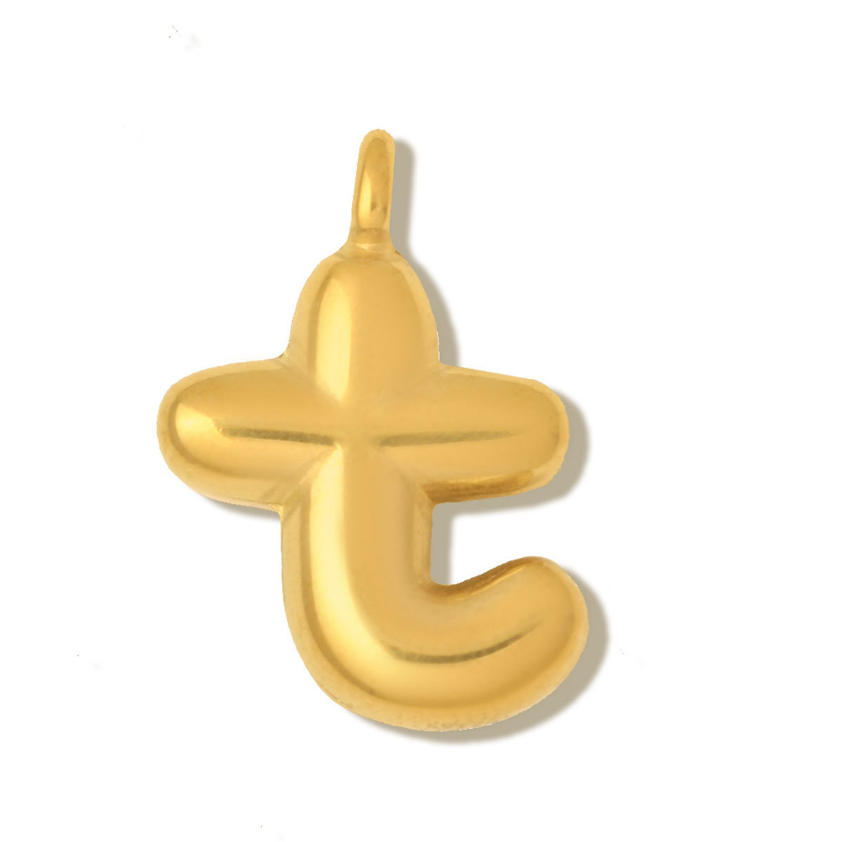 6pcs/pack Stainless Steel Mirror Polish Bubble Capital Letter DIY Charms Initial Letter Necklace Pendant Woman Shoe Accessory Wholesale