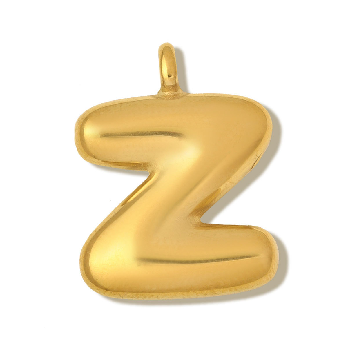 6pcs/pack Stainless Steel Mirror Polish Bubble Capital Letter DIY Charms Initial Letter Necklace Pendant Woman Shoe Accessory Wholesale