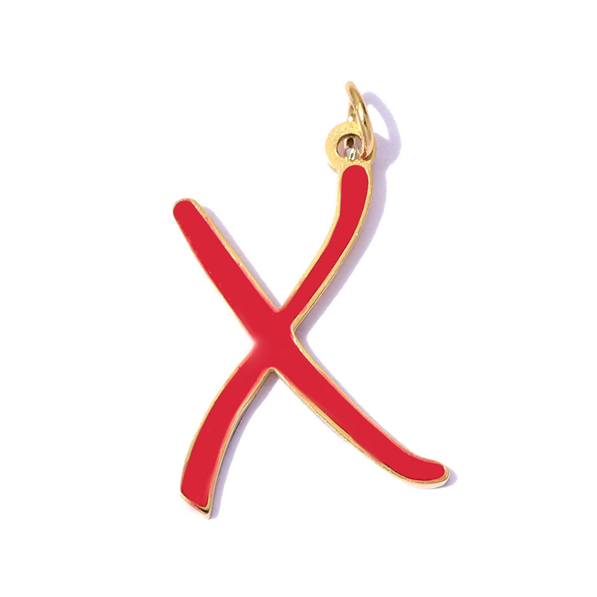 6pcs/pack Stainless Steel Enamel A-Z English Alphabet DIY Charms Initial Letter Necklace Pendant Woman Name Jewelry Wholesale