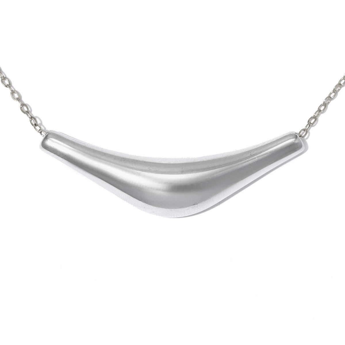 6pcs/pack Stainless Steel Lava Waterdrop DIY Charms Irregular Tube Necklace Pendants Woman Fashion Jewelry Wholesale