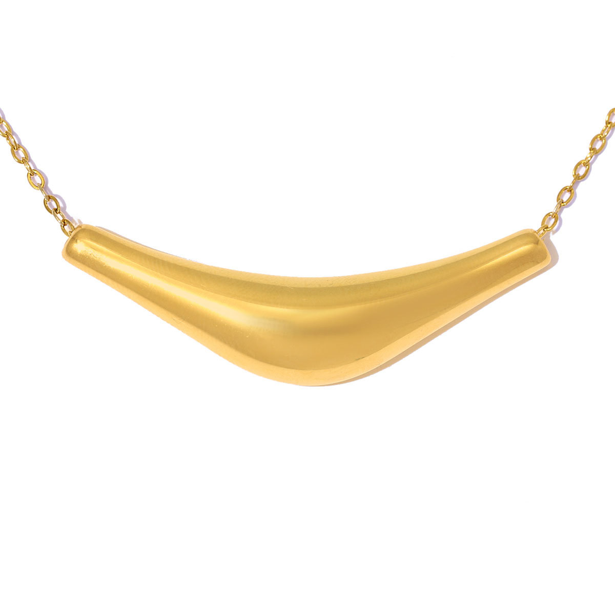 6pcs/pack Stainless Steel Lava Waterdrop DIY Charms Irregular Tube Necklace Pendants Woman Fashion Jewelry Wholesale