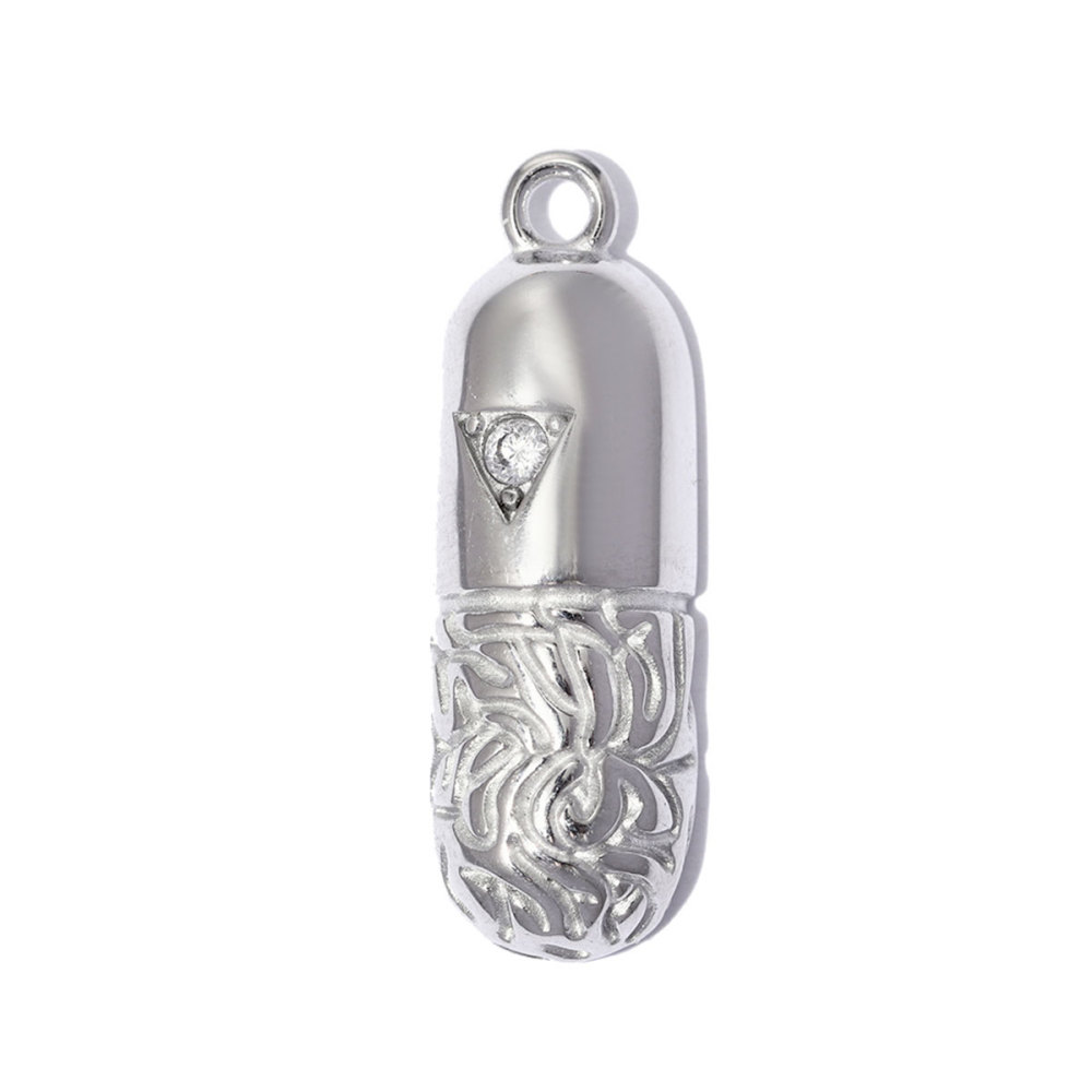 6pcs/pack Stainless Steel 3D Coffee Cup DIY Bracelet Charms Glass Cherry Necklace Pendants Capsule Shoe Accessory Wholesale