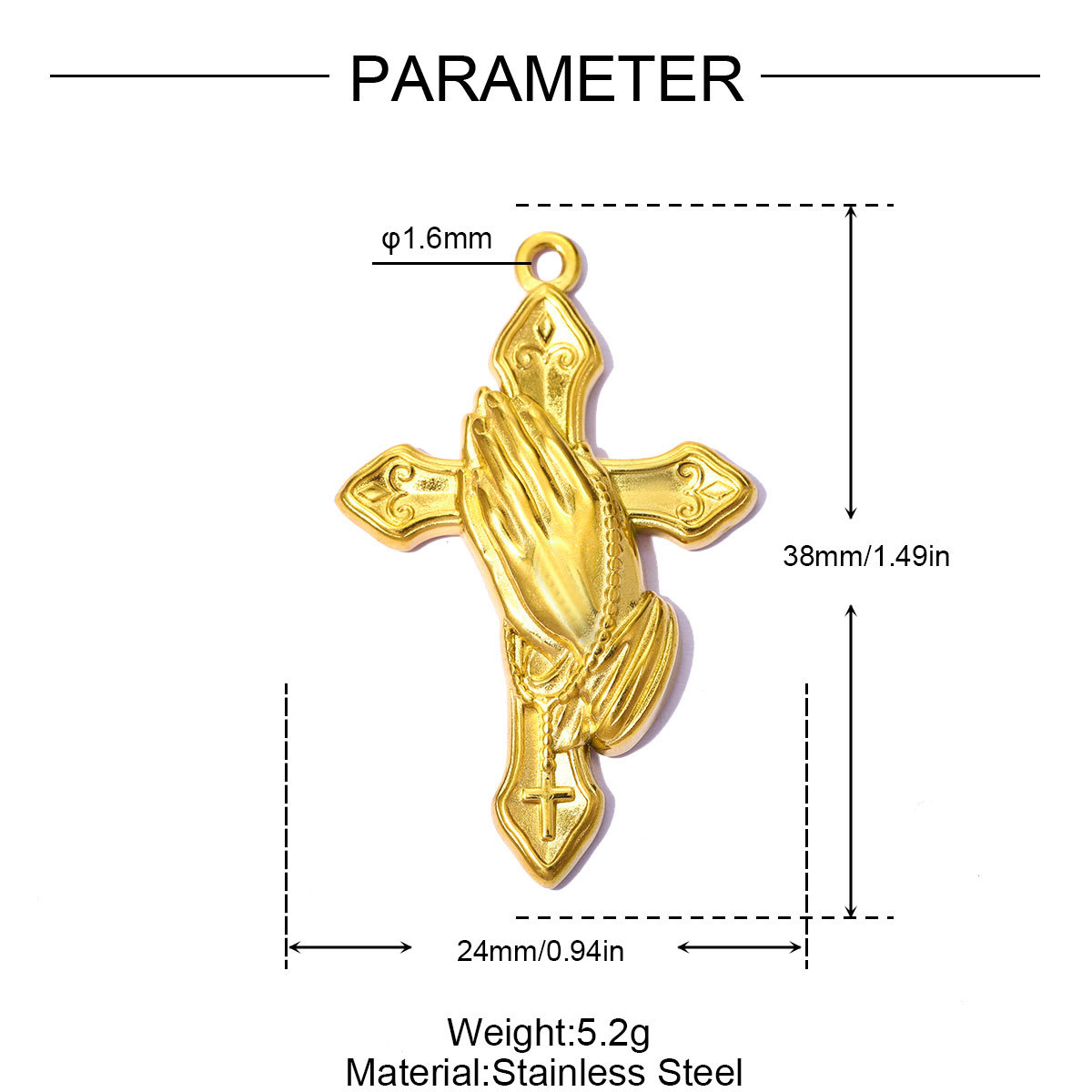 6pcs/pack Stainless Steel Holy Mother Virgin Mary Jesus DIY Charms Dinosaur Cross Necklace Pendants Woman Faith Jewelry Wholesale