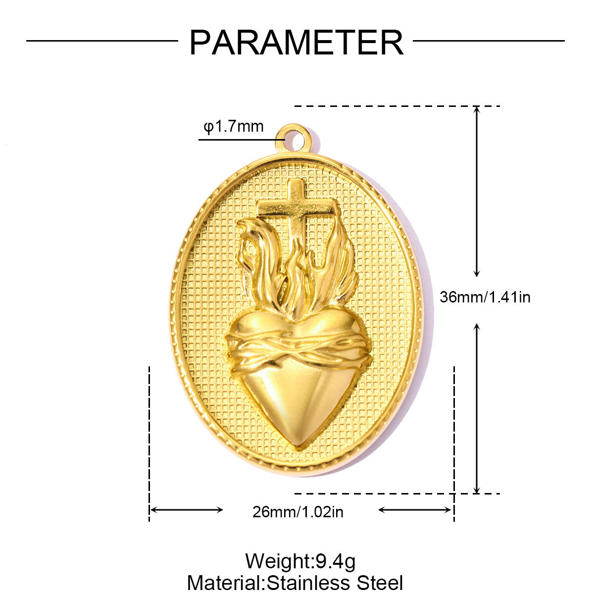6pcs/pack Stainless Steel Holy Mother Virgin Mary Jesus DIY Charms Dinosaur Cross Necklace Pendants Woman Faith Jewelry Wholesale