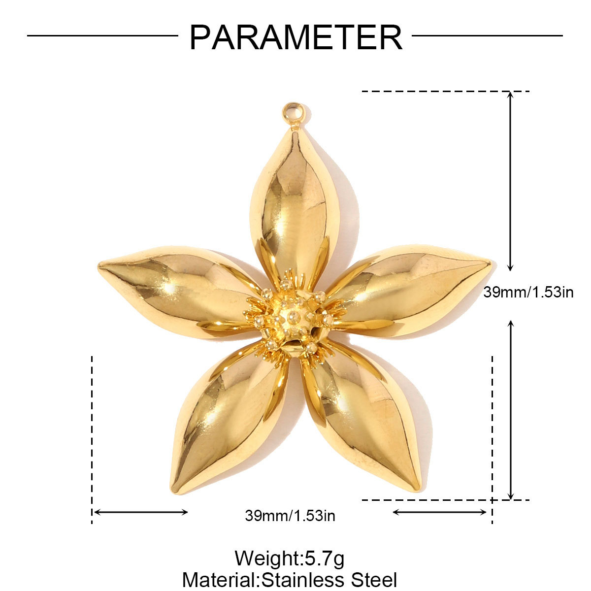 6pcs/pack Stainless Steel Enamel Dove Dragonfly Necklace Pendant Flower Waterdrop DIY Earring Charm Women Sun Daisy Jewelry