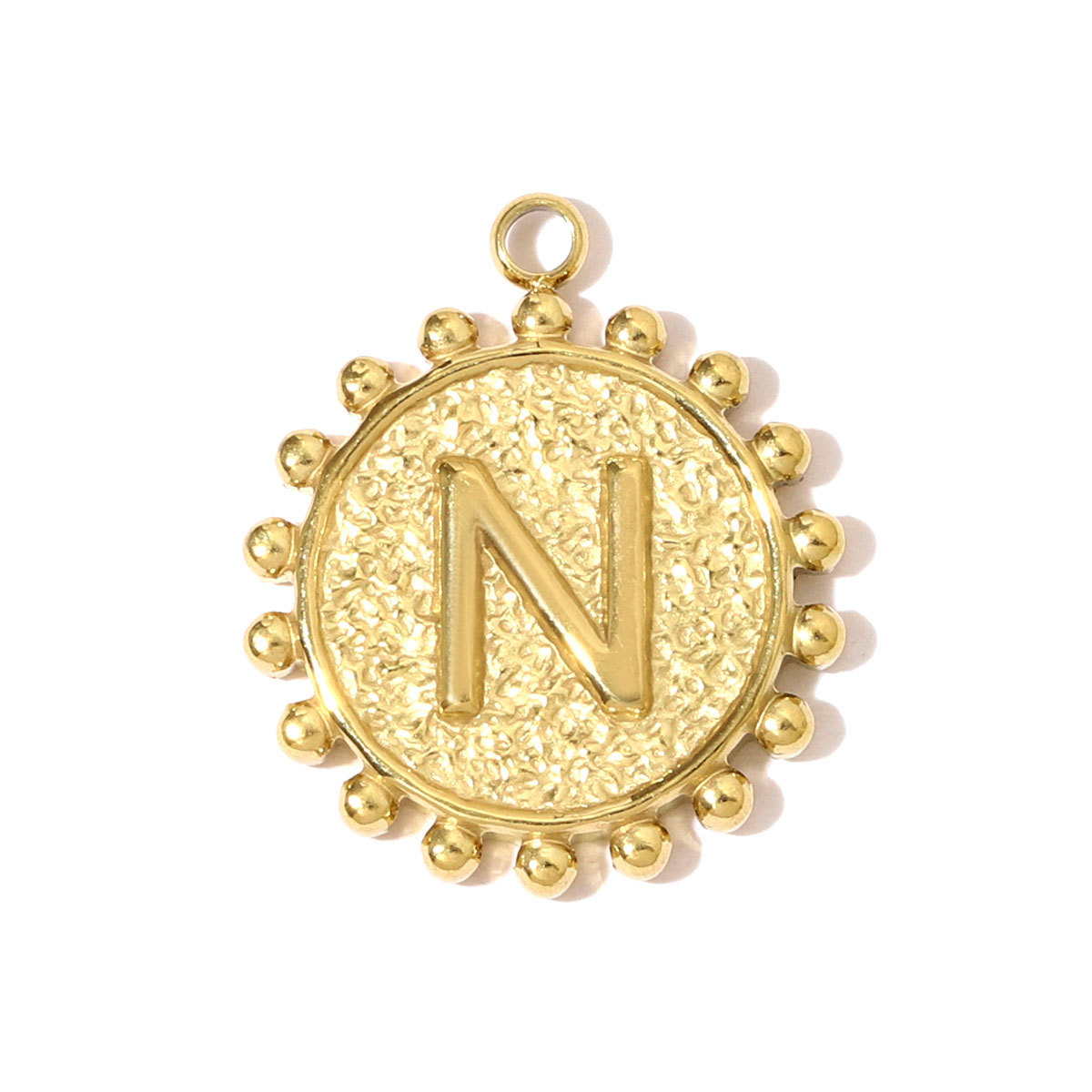 6pcs/pack Fashion Stainless Steel Flower Shaped English Letter A-Z Nacklace Pendant Initial Name DIY Charms Women Alphabet Jewelry