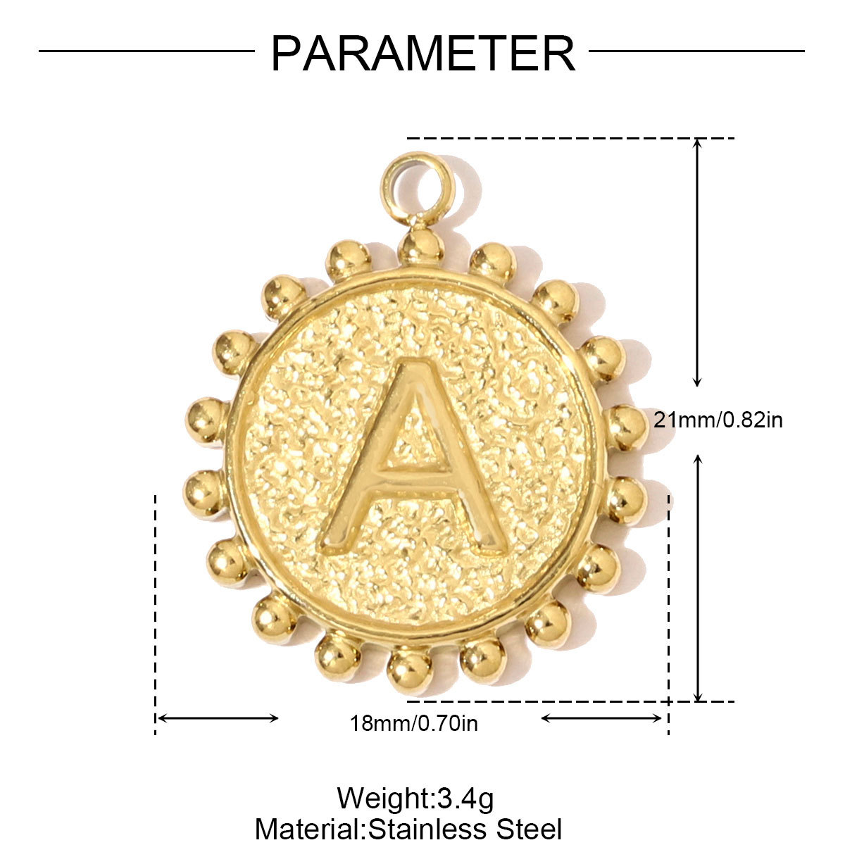 6pcs/pack Fashion Stainless Steel Flower Shaped English Letter A-Z Nacklace Pendant Initial Name DIY Charms Women Alphabet Jewelry