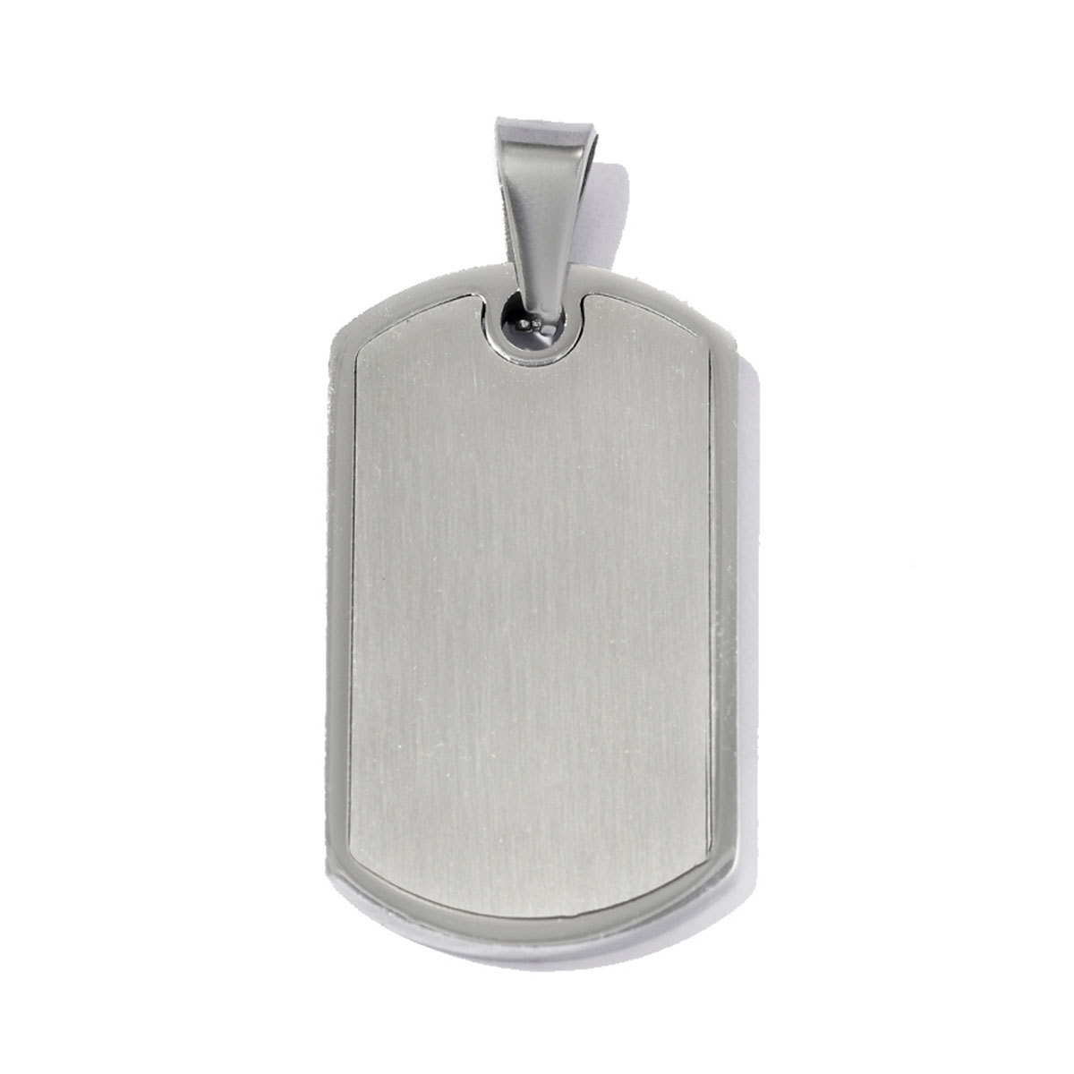 6pcs/pack Fashion Stainless Steel Military Dog Tag Necklace Pendants Blank Couple DIY Charms Man Woman Gift Jewelry Wholesale