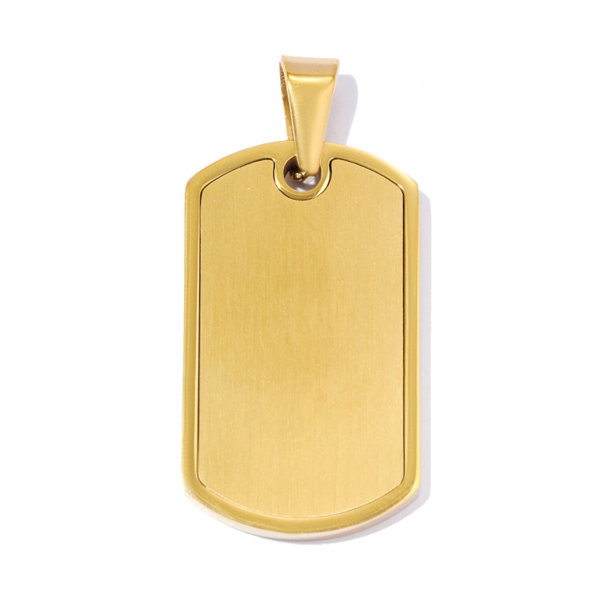 6pcs/pack Fashion Stainless Steel Military Dog Tag Necklace Pendants Blank Couple DIY Charms Man Woman Gift Jewelry Wholesale