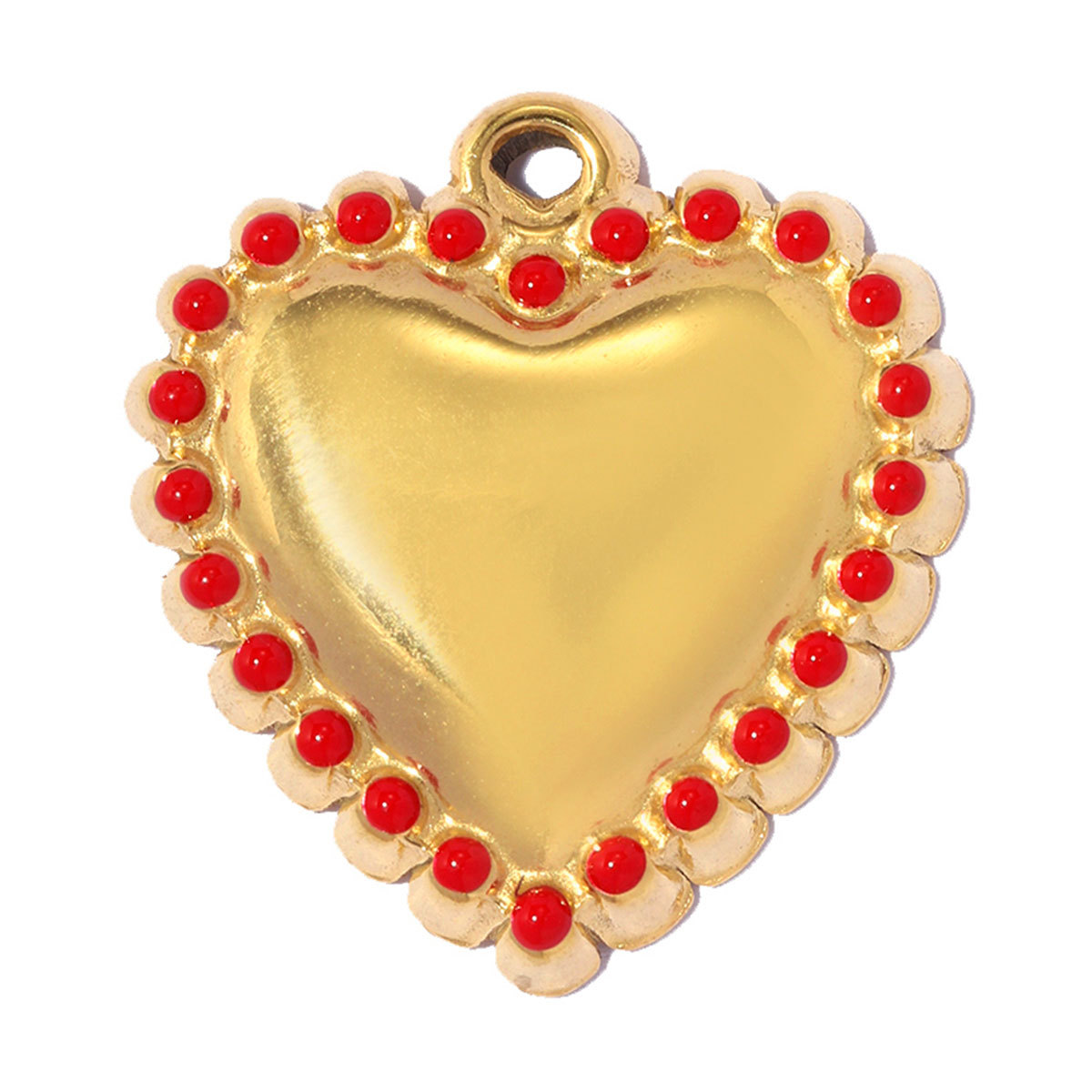 6pcs/pack Stainless Steel Rhinestone Love Heart DIY Earring Charms Flower Key Necklace Pendants Enamel Shoe Accessory Wholesale