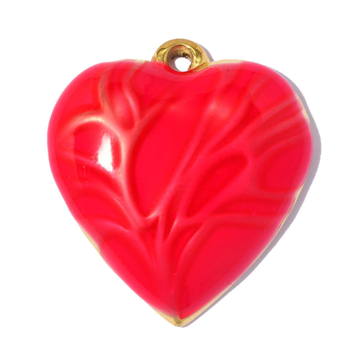 6pcs/pack Stainless Steel Rhinestone Te Quiero MAMA DIY Charm Enamel Love Heart Necklace Pendant Woman Mother'Day Gift Jewelry