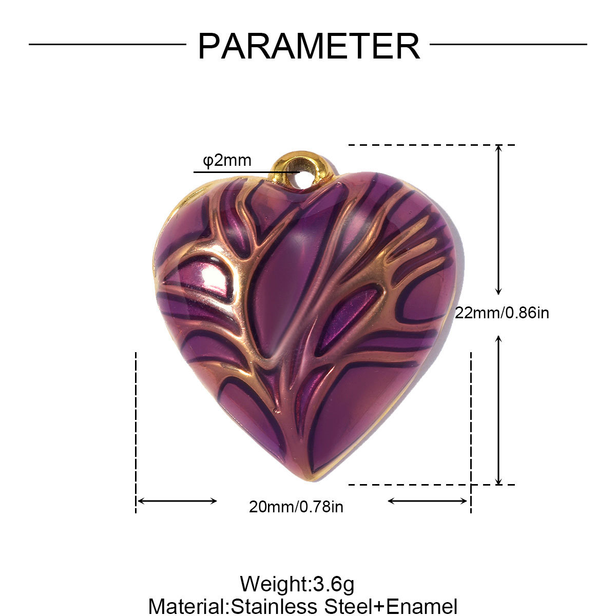 6pcs/pack Stainless Steel Rhinestone Te Quiero MAMA DIY Charm Enamel Love Heart Necklace Pendant Woman Mother'Day Gift Jewelry