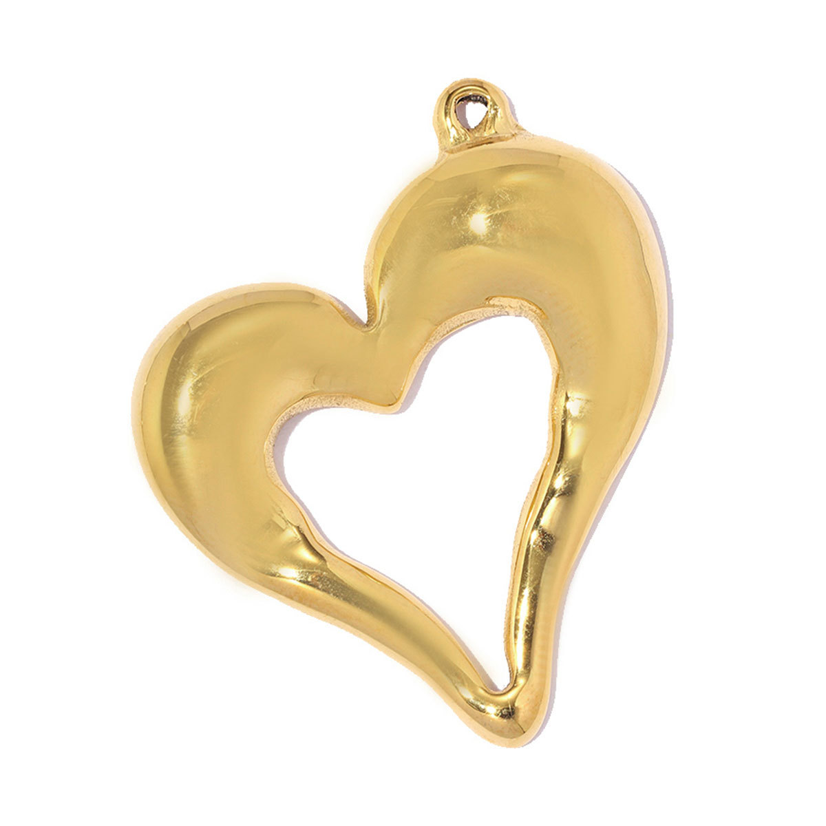 6pcs/pack Stainless Steel Rhinestone Leaf DIY Earring Charms Sparkling Love Heart Necklace Pendant Woman Flower Jewelry Wholesale