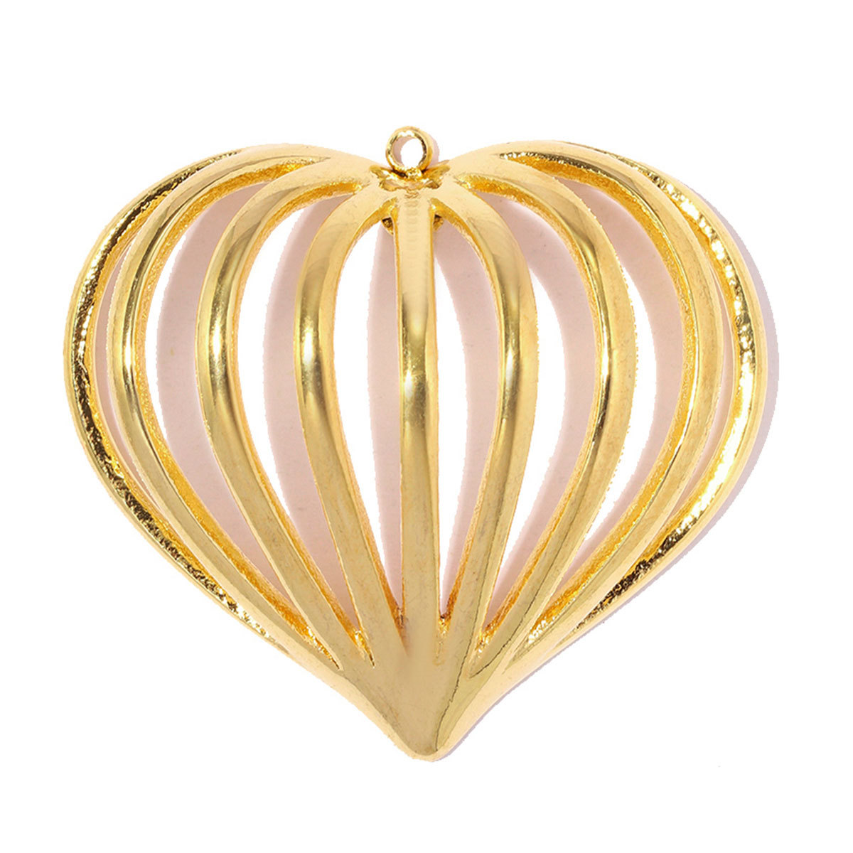 6pcs/pack Stainless Steel Rhinestone Leaf DIY Earring Charms Sparkling Love Heart Necklace Pendant Woman Flower Jewelry Wholesale
