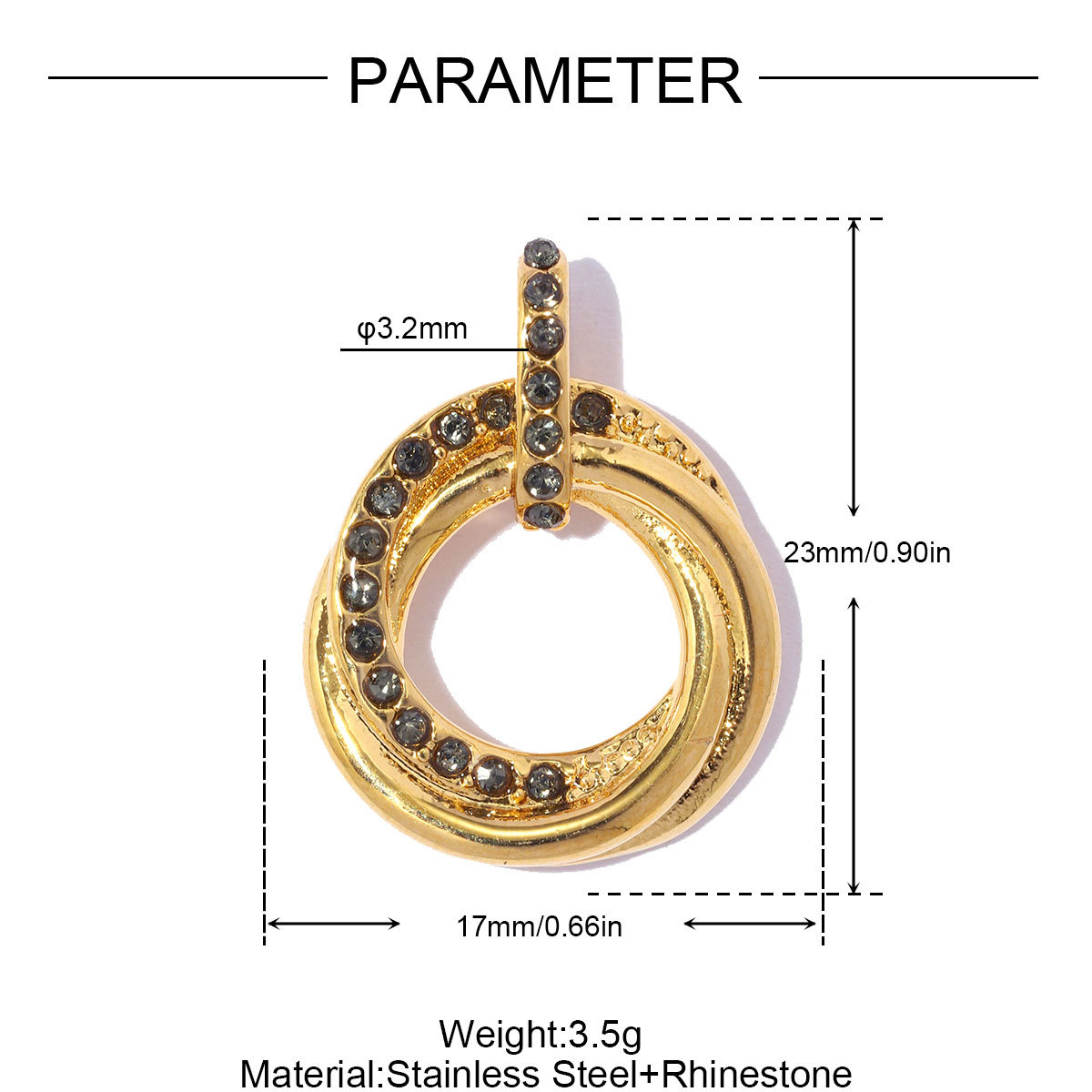 6pcs/pack Stainless Steel Rhinestone Star Lock DIY Bracelet Charm Red Bean Ring Necklace Pendant Woman Wing Heart Jewelry Wholesale