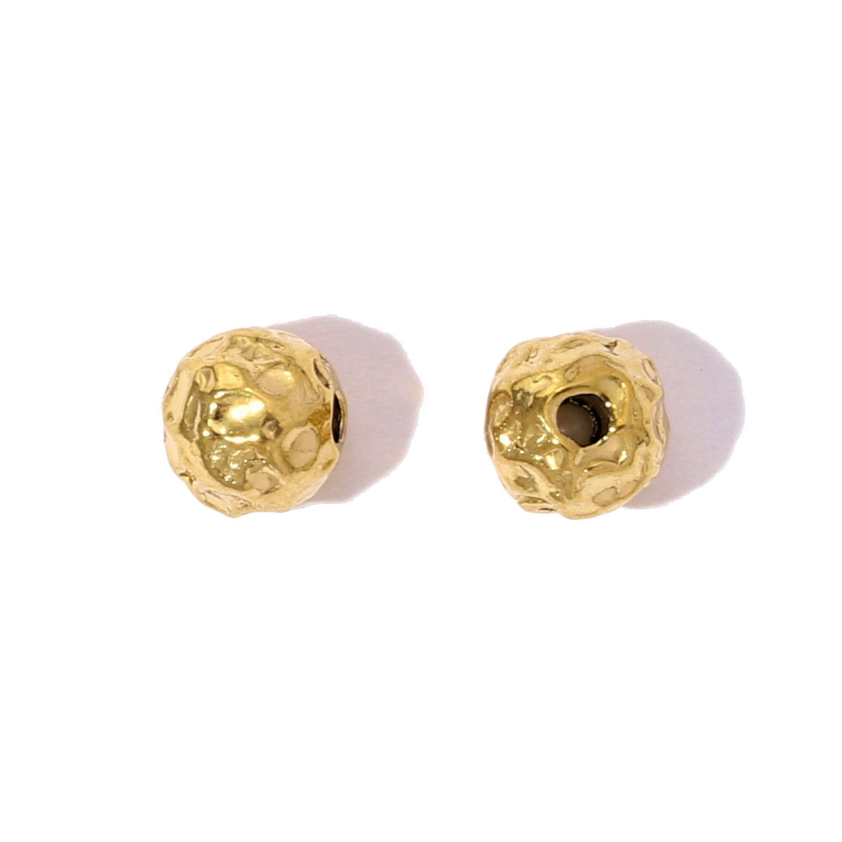 6pcs/pack Stainless Steel Round Ball Flower Spacer Bead Charms Geometric Cube European Beads For Women DIY Bracelets Jewelry