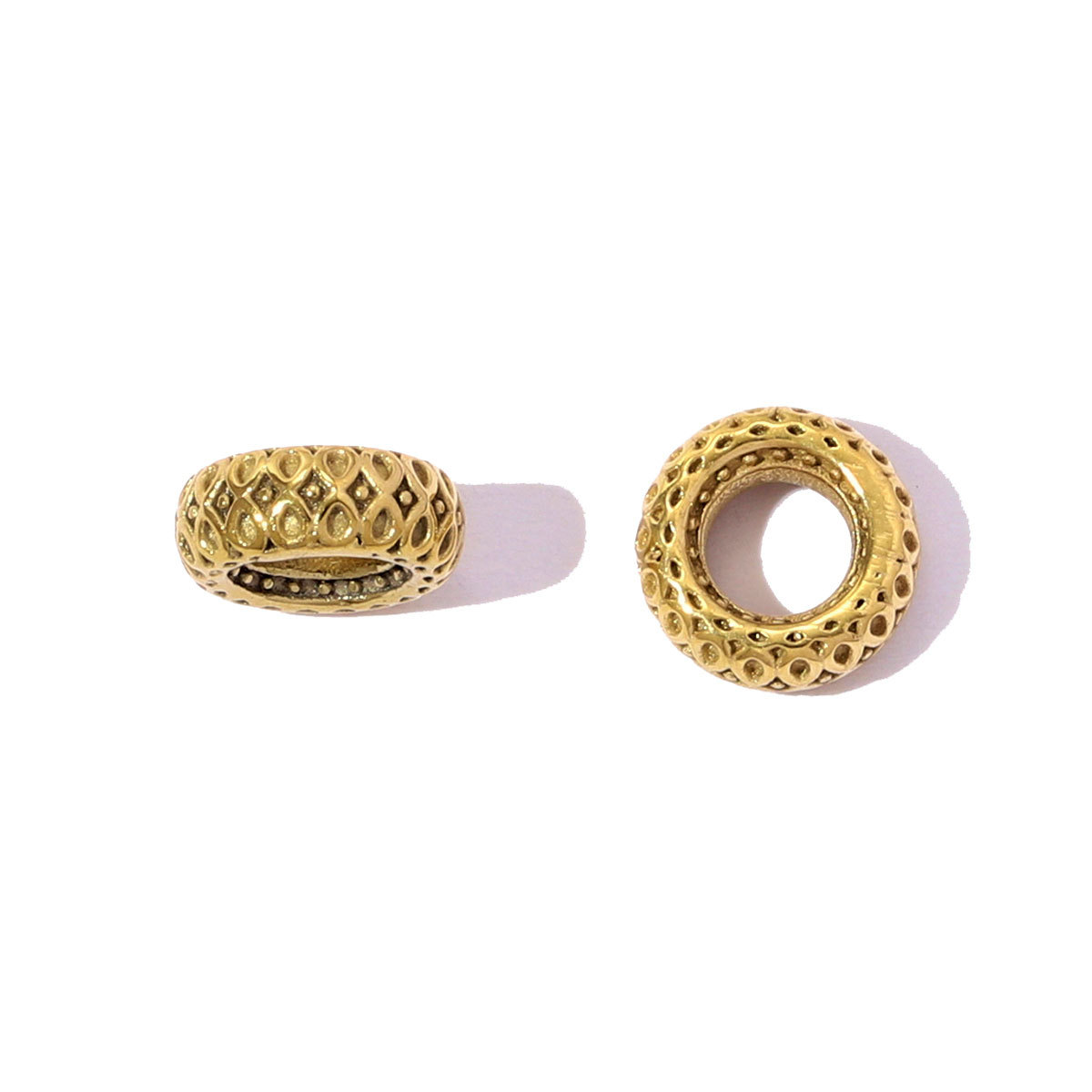 6pcs/pack Stainless Steel Round Ball Flower Spacer Bead Charms Geometric Cube European Beads For Women DIY Bracelets Jewelry
