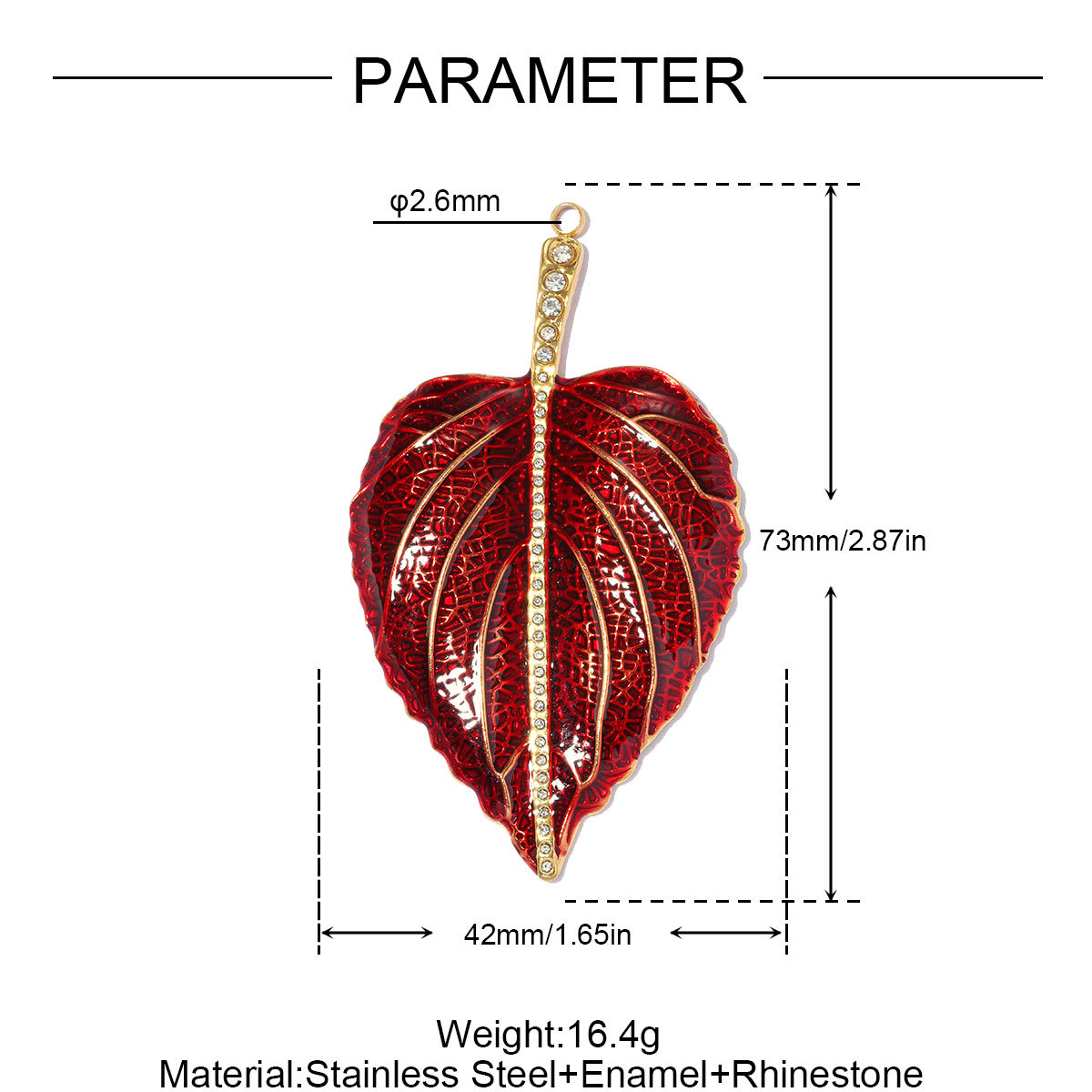6pcs/pack Stainless Steel Rhinestone Leaf DIY Charms Big Flower Waterdrop Sun Necklace Pendants Flower Comb Jewelry Wholesale