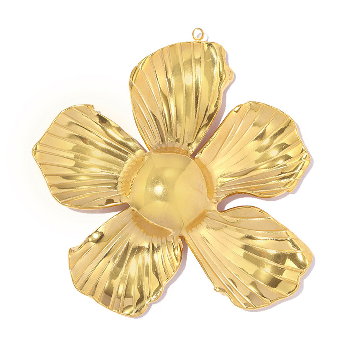 6pcs/pack Stainless Steel Rhinestone Leaf DIY Charms Big Flower Waterdrop Sun Necklace Pendants Flower Comb Jewelry Wholesale