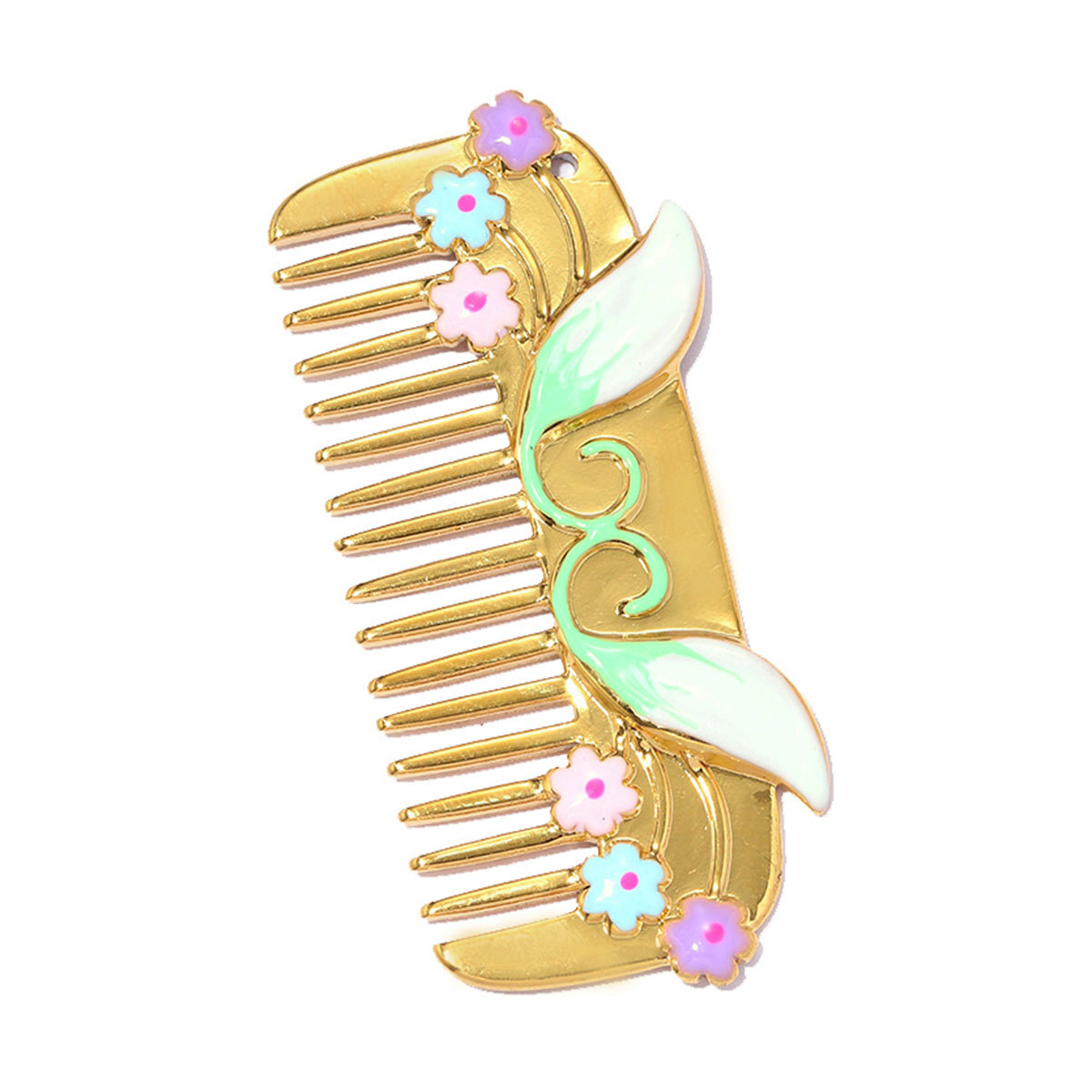 6pcs/pack Stainless Steel Rhinestone Leaf DIY Charms Big Flower Waterdrop Sun Necklace Pendants Flower Comb Jewelry Wholesale