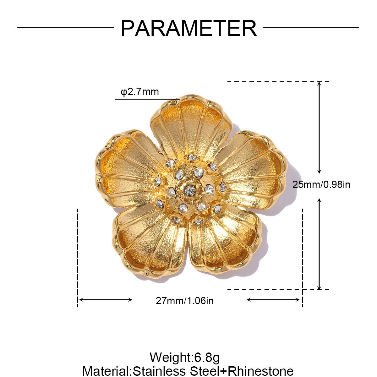 6pcs/pack Stainless Steel Natural Stone Oval DIY Charms Enamel Love Heart Necklace Pendants Five-Petaled Flower Jewelry Wholesale