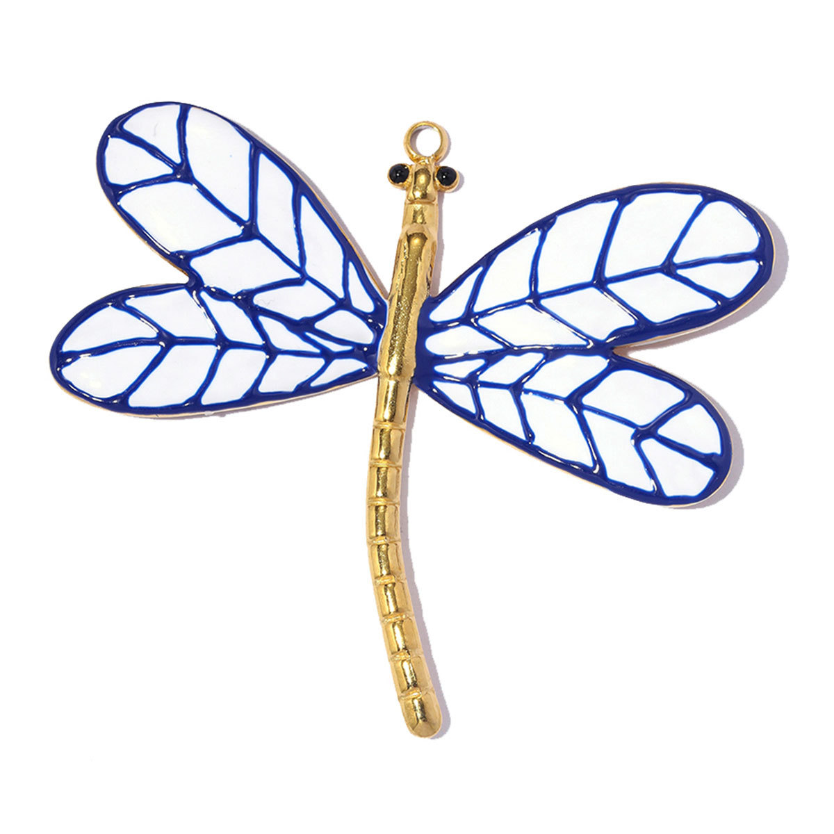 6pcs/pack Large Stainless Steel Enamel Clover Flower DIY Earring Charms Swirl Sun Necklace Pendants Dragonfly Jewelry Wholesale