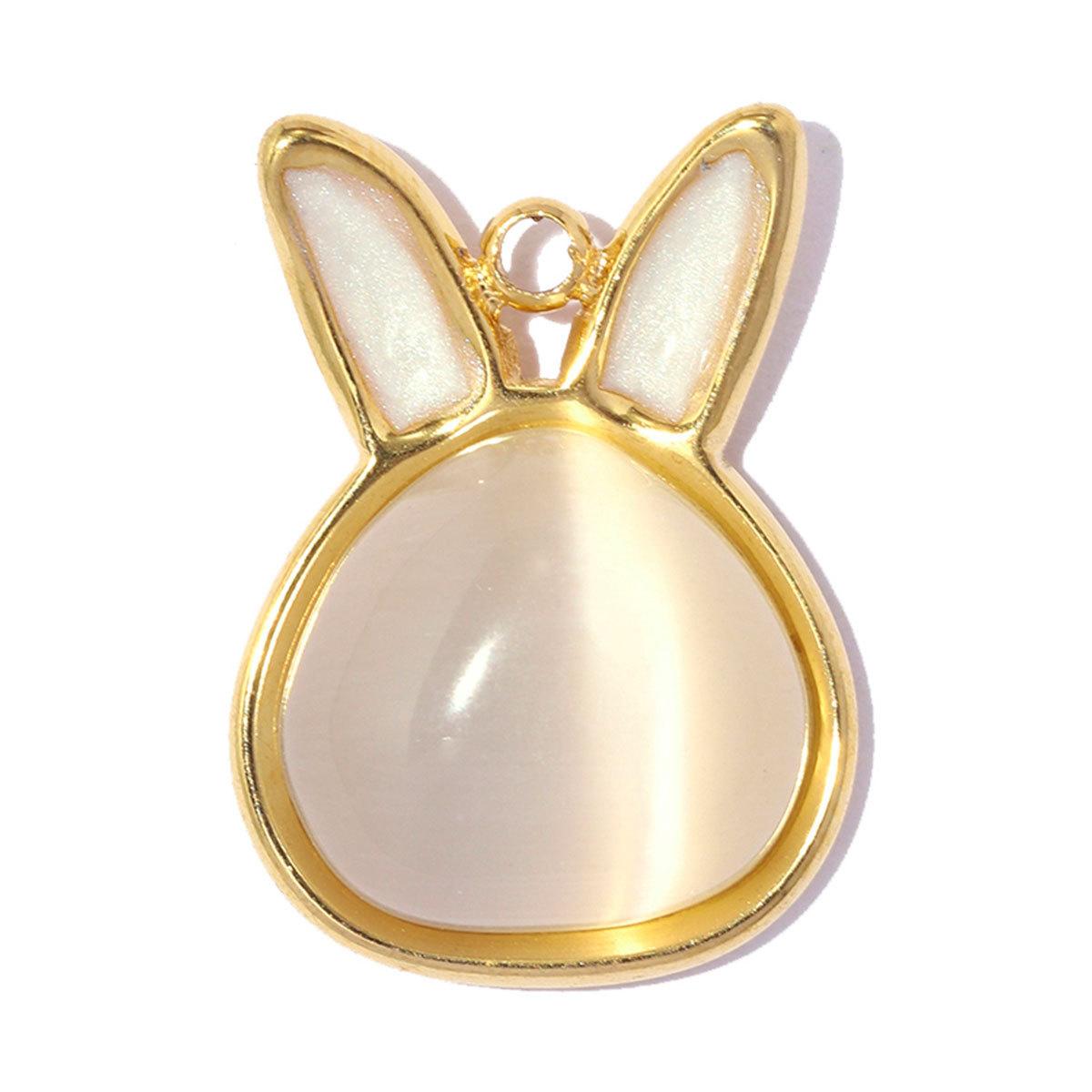 6pcs/pack Stainless Steel Rocking Horse Rabbit DIY Charms Rhinestone Bee Rooster Necklace Pendants Woman Heart Jewelry Wholesale