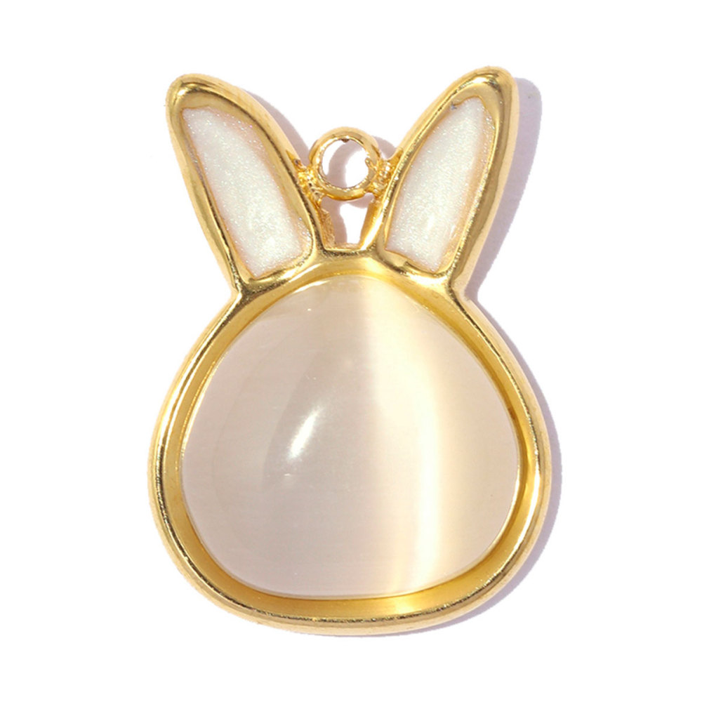 6pcs/pack Stainless Steel Rocking Horse Rabbit DIY Charms Rhinestone Bee Rooster Necklace Pendants Woman Heart Jewelry Wholesale