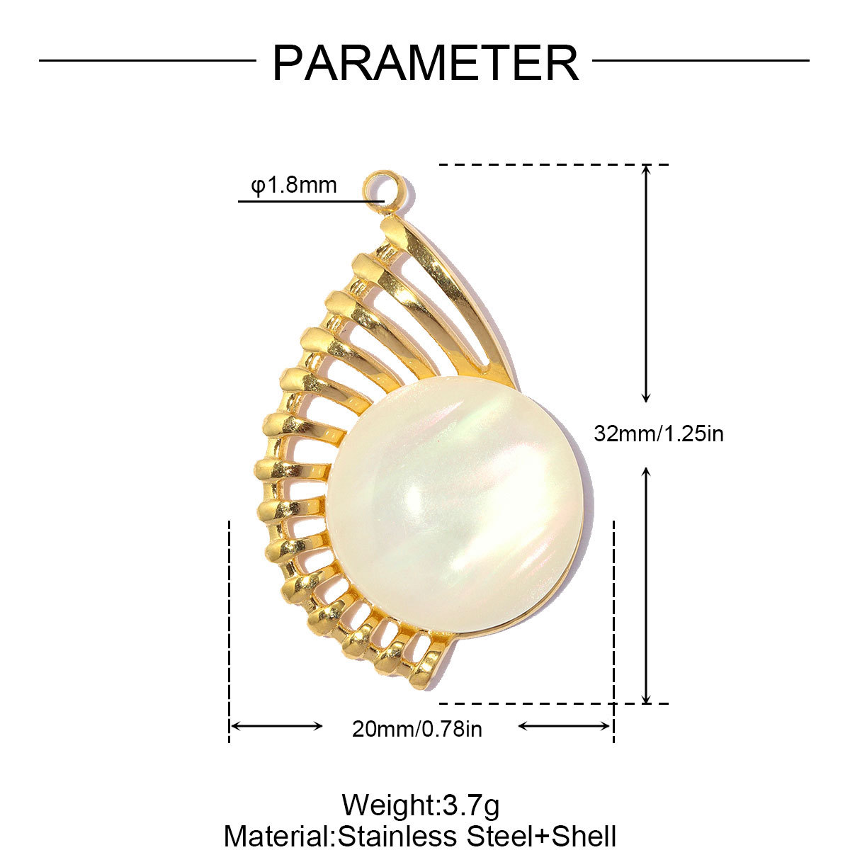 6pcs/pack Stainless Steel Enamel Fish Jellyfish DIY Earring Charms Shell Conch Coral Necklace Pendants Woman Starfish Jewelry Wholesale
