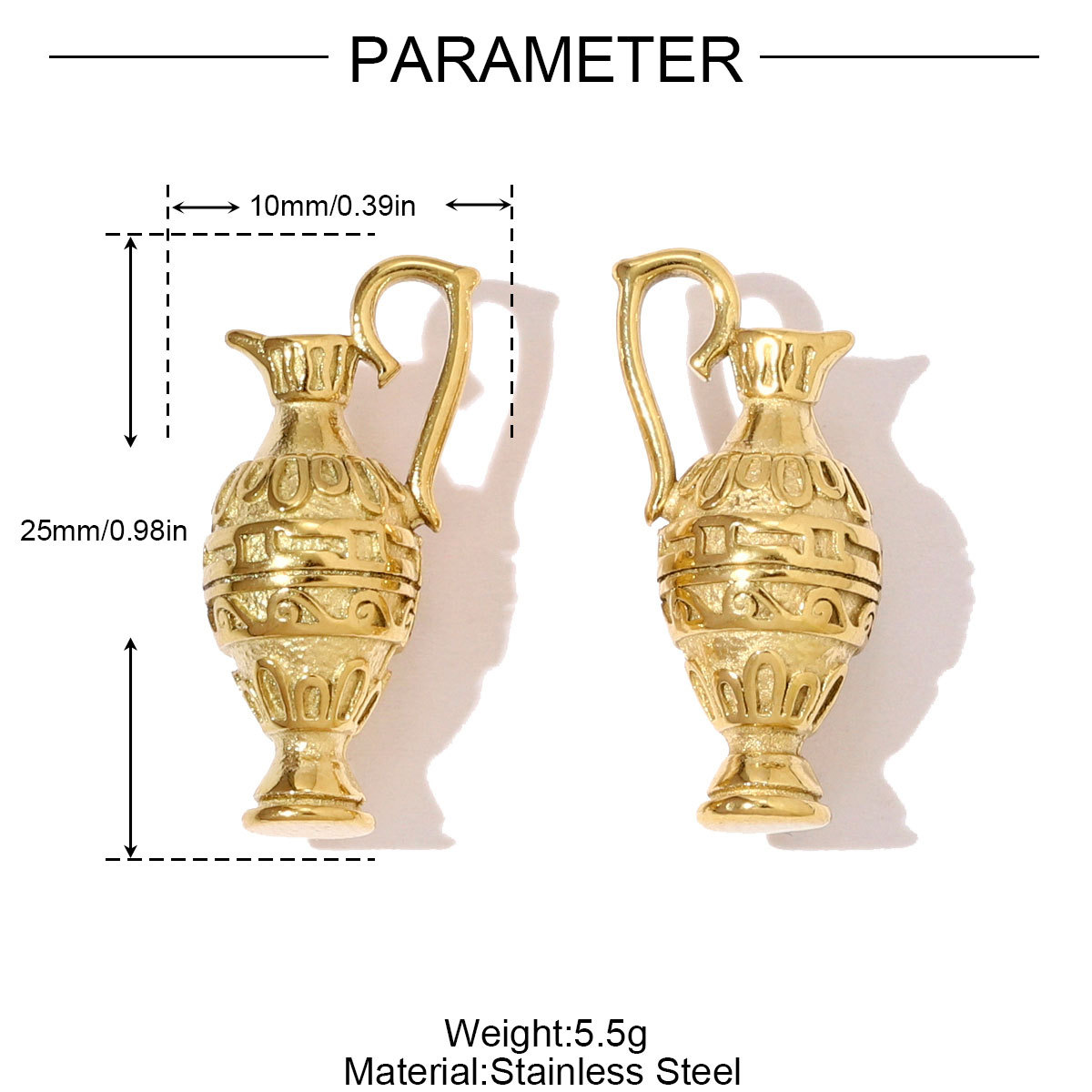 6pcs/pack Fashion Stainless Steel 3D Lock Bee DIY Charms Glasses Buddha Head Necklace Pendants Women Kettle Corgi Dog Jewelry