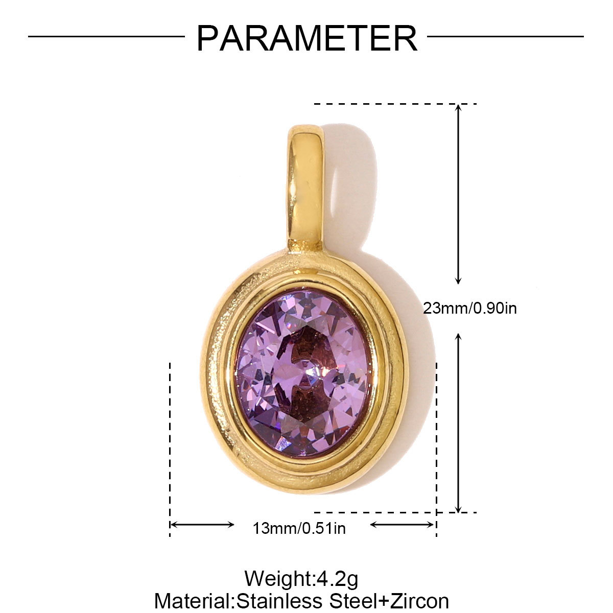 6pcs/pack French Stainless Steel Zircon Heart Clover Sun DIY Charms Flower Little Boy Necklace Pendants Women Geometric Oval Jewelry