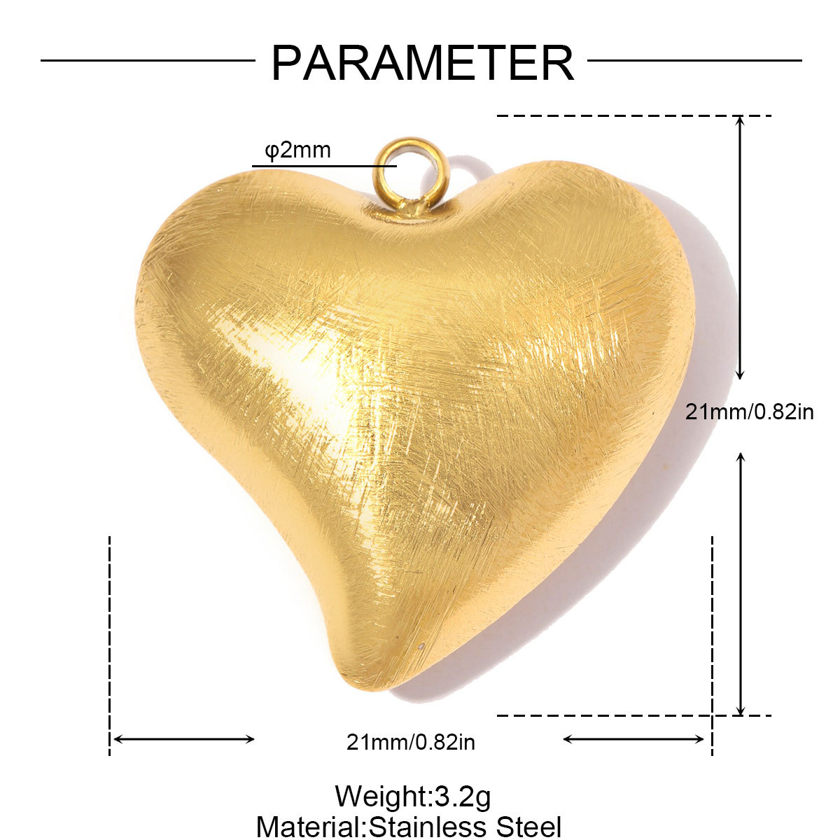 6pcs/pack Stainless Steel Rhinestone Square DIY Charms Brush Love Heart Necklace Pendants Woman Moon Star Jewelry Wholesale