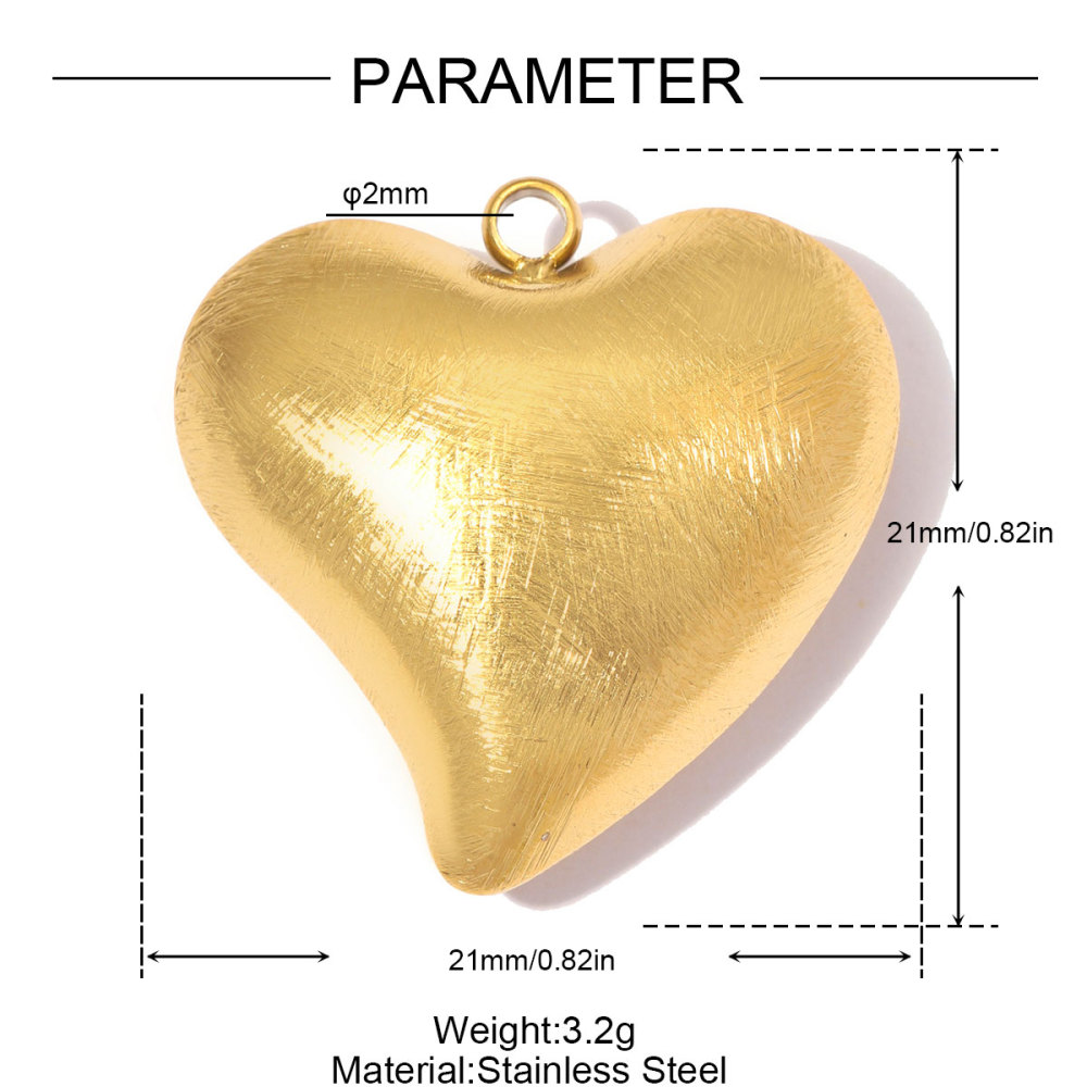 6pcs/pack Stainless Steel Rhinestone Square DIY Charms Brush Love Heart Necklace Pendants Woman Moon Star Jewelry Wholesale